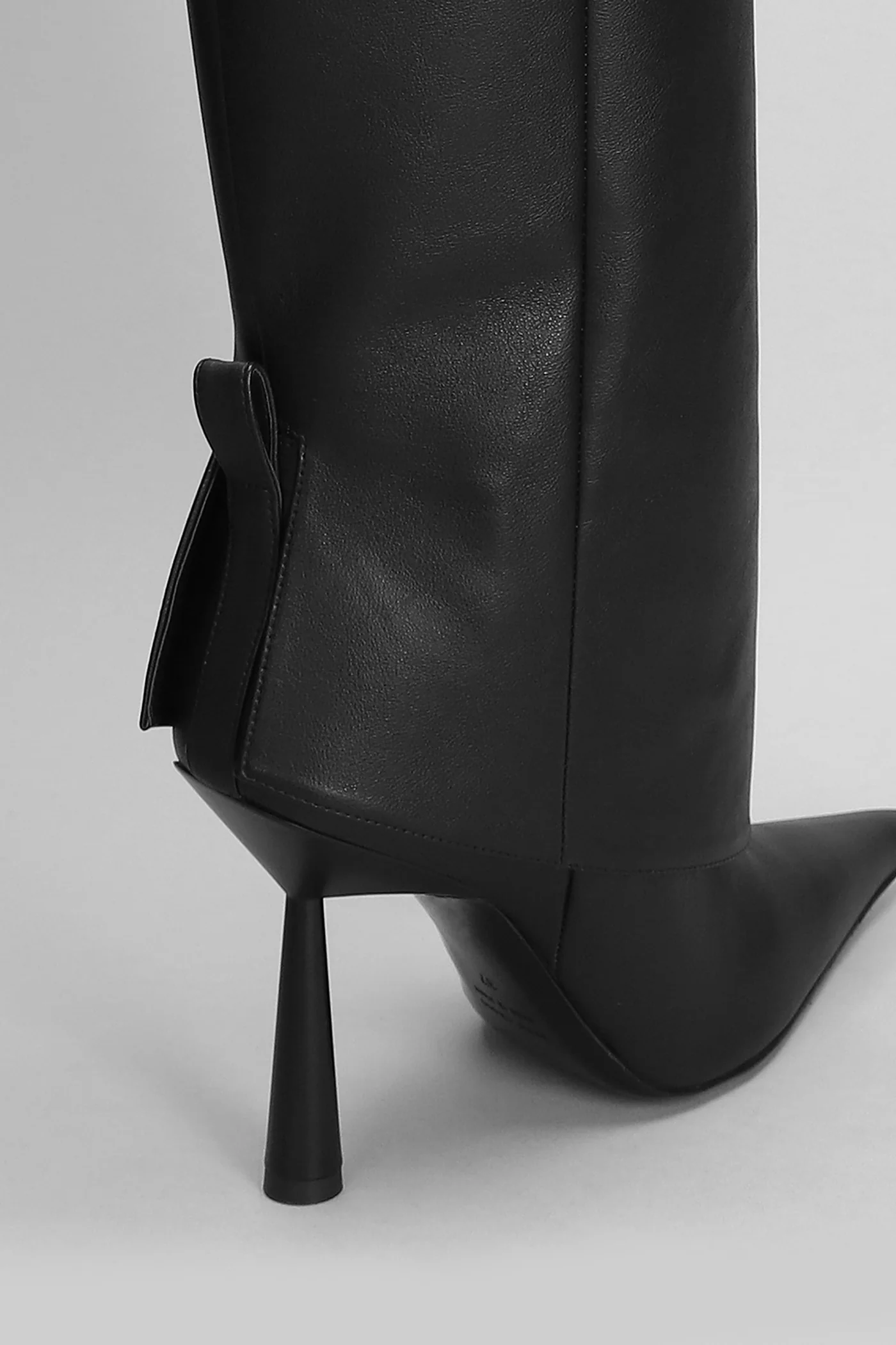 Ros 31 High heels boots in black leather - Image 5