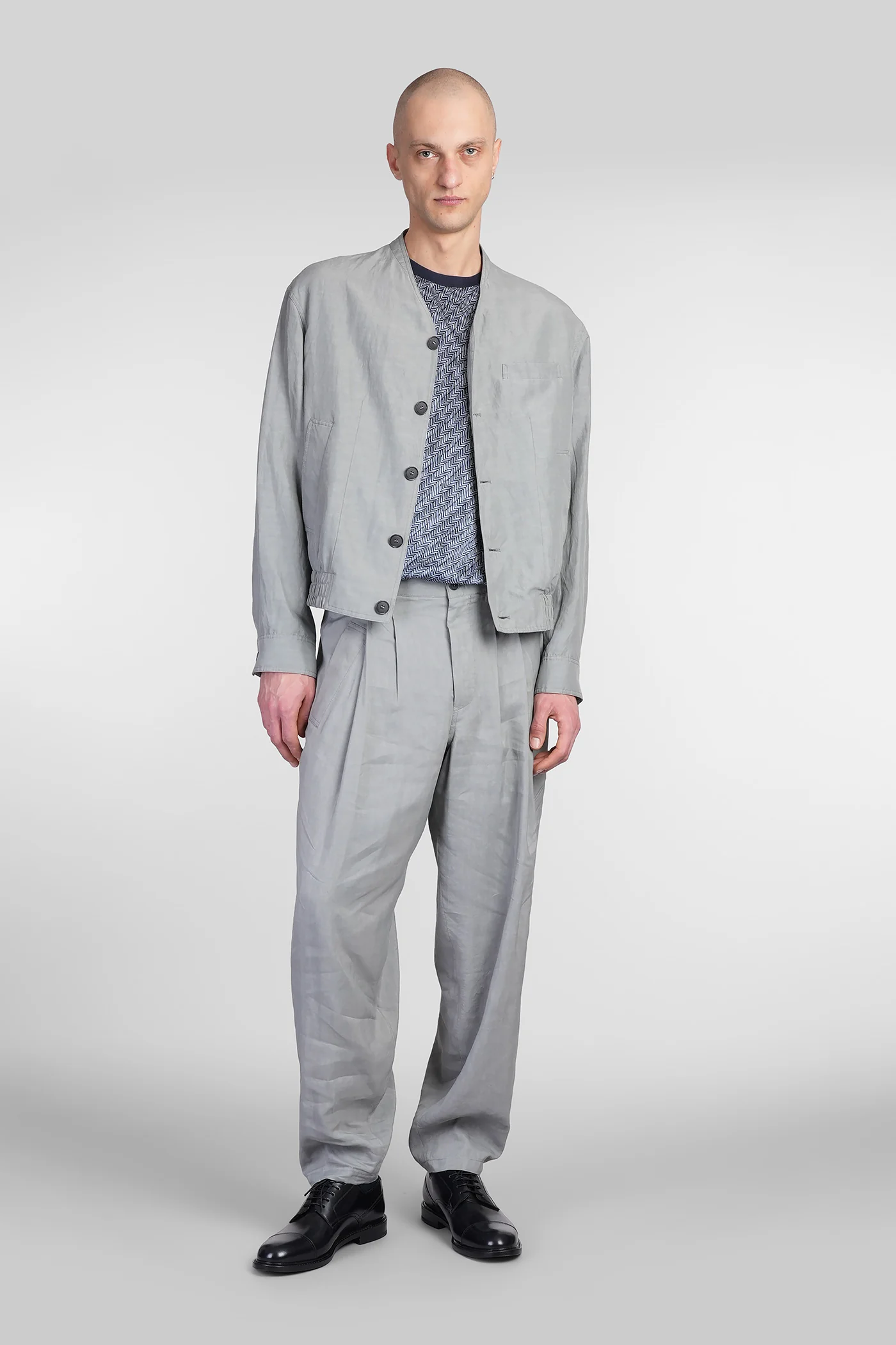 Casual jacket in green viscose - Image 2