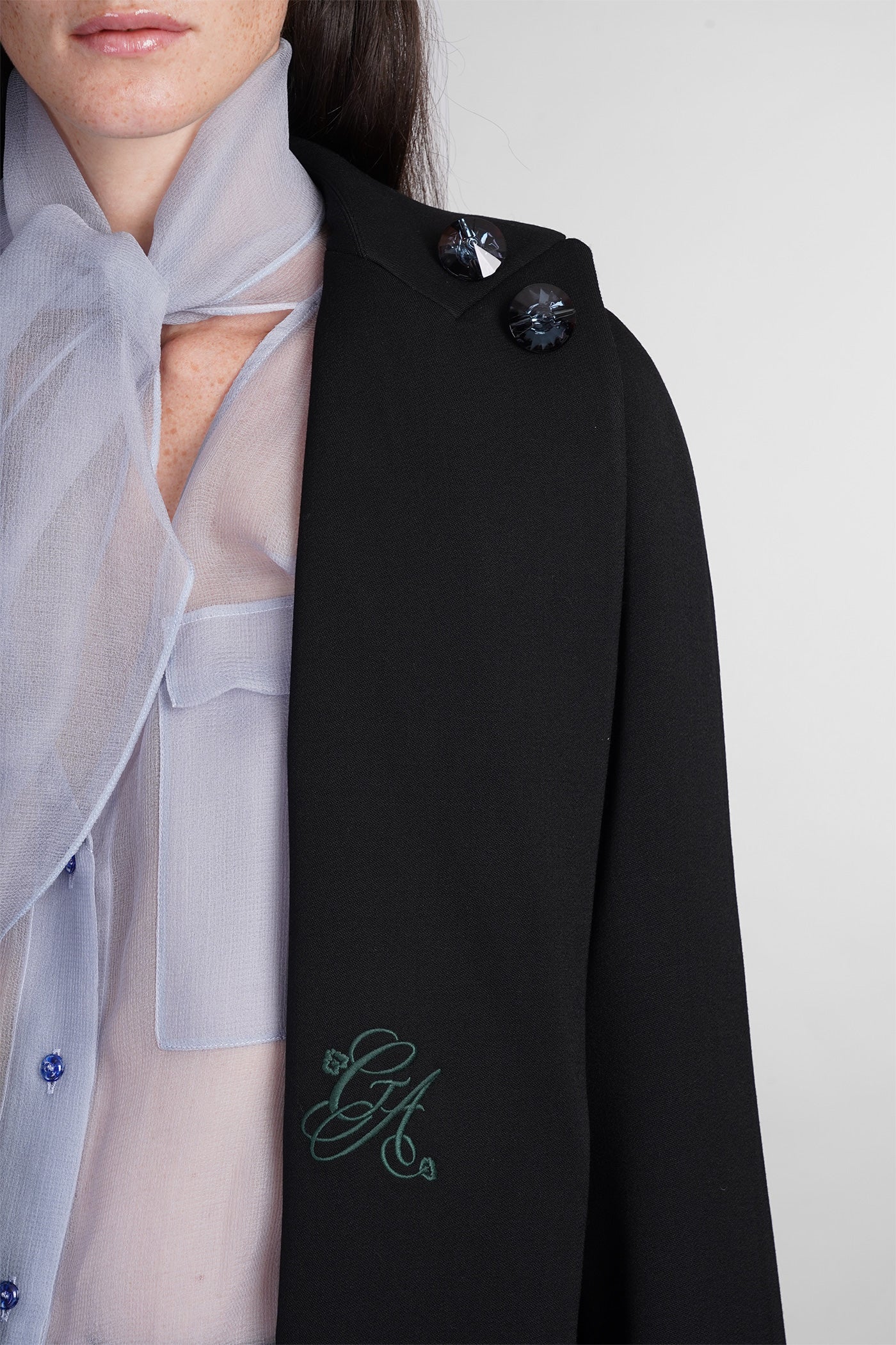 Coat in black wool - Image 5