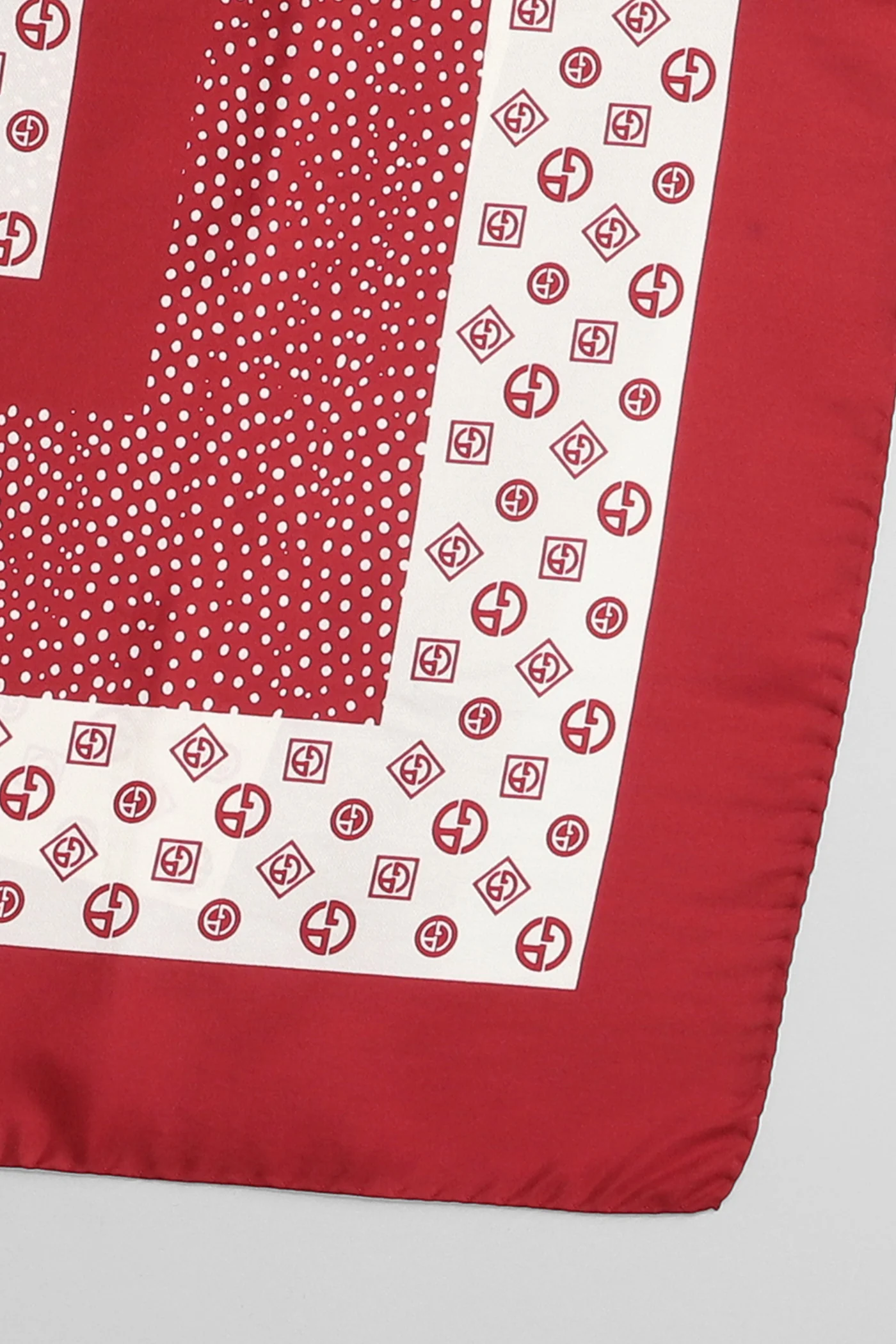 Foulard in red silk - Image 2