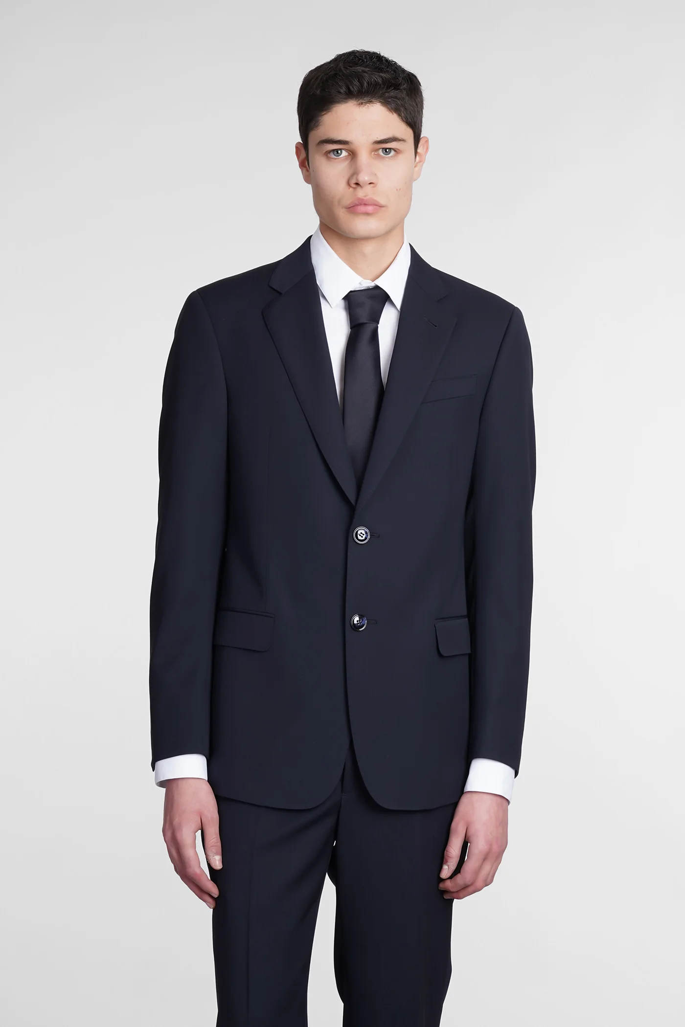 in blue wool