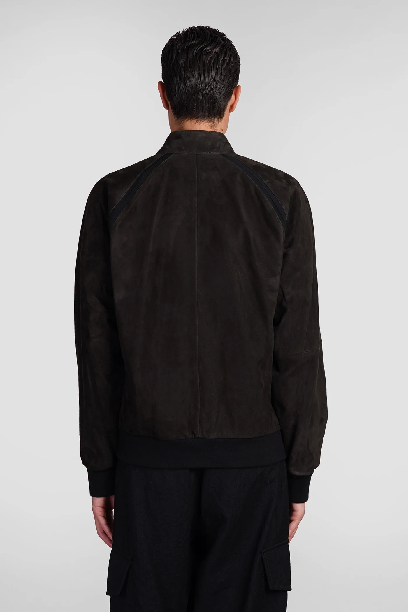 Leather jacket in brown leather - Image 3