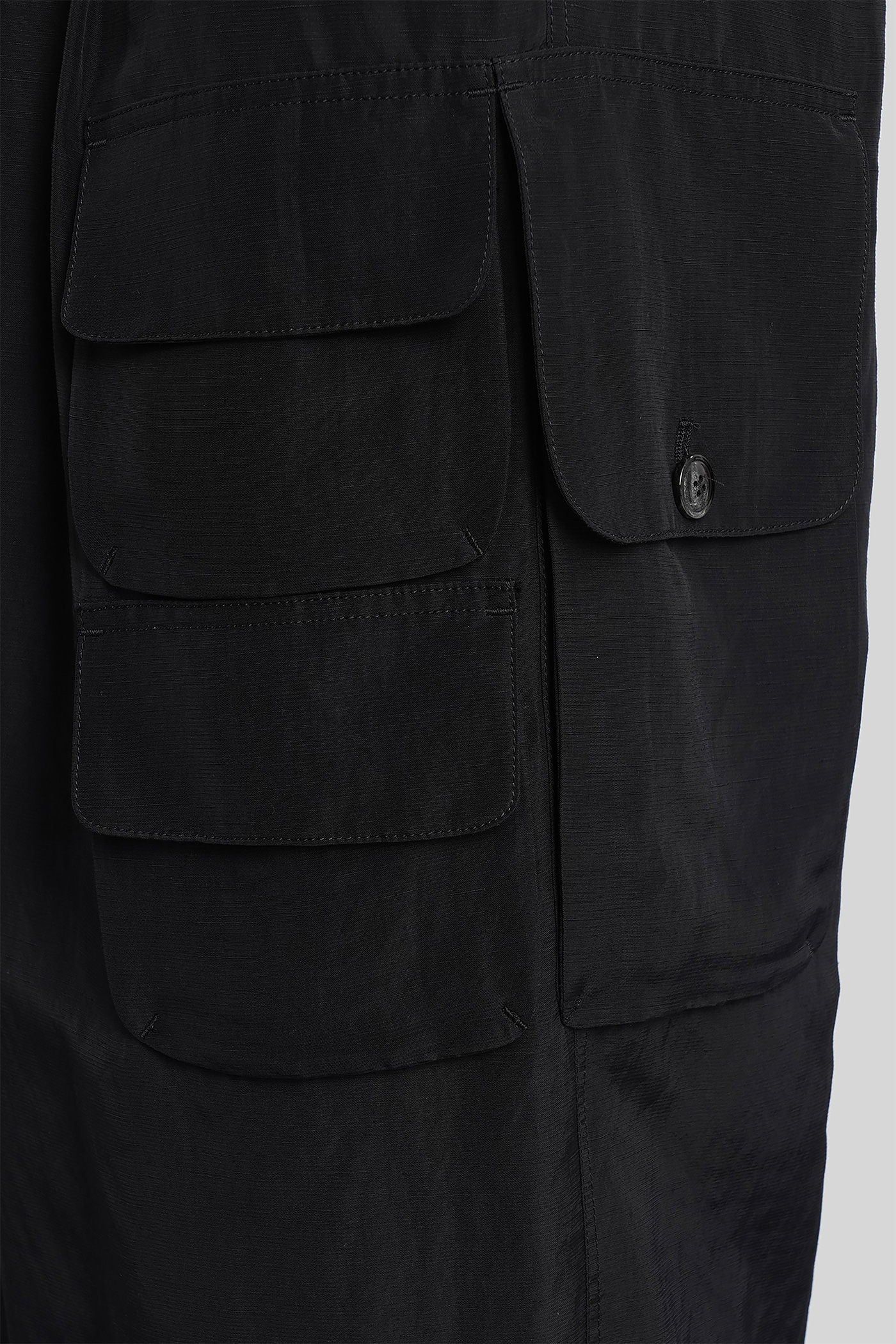 Pants in black viscose - Image 5