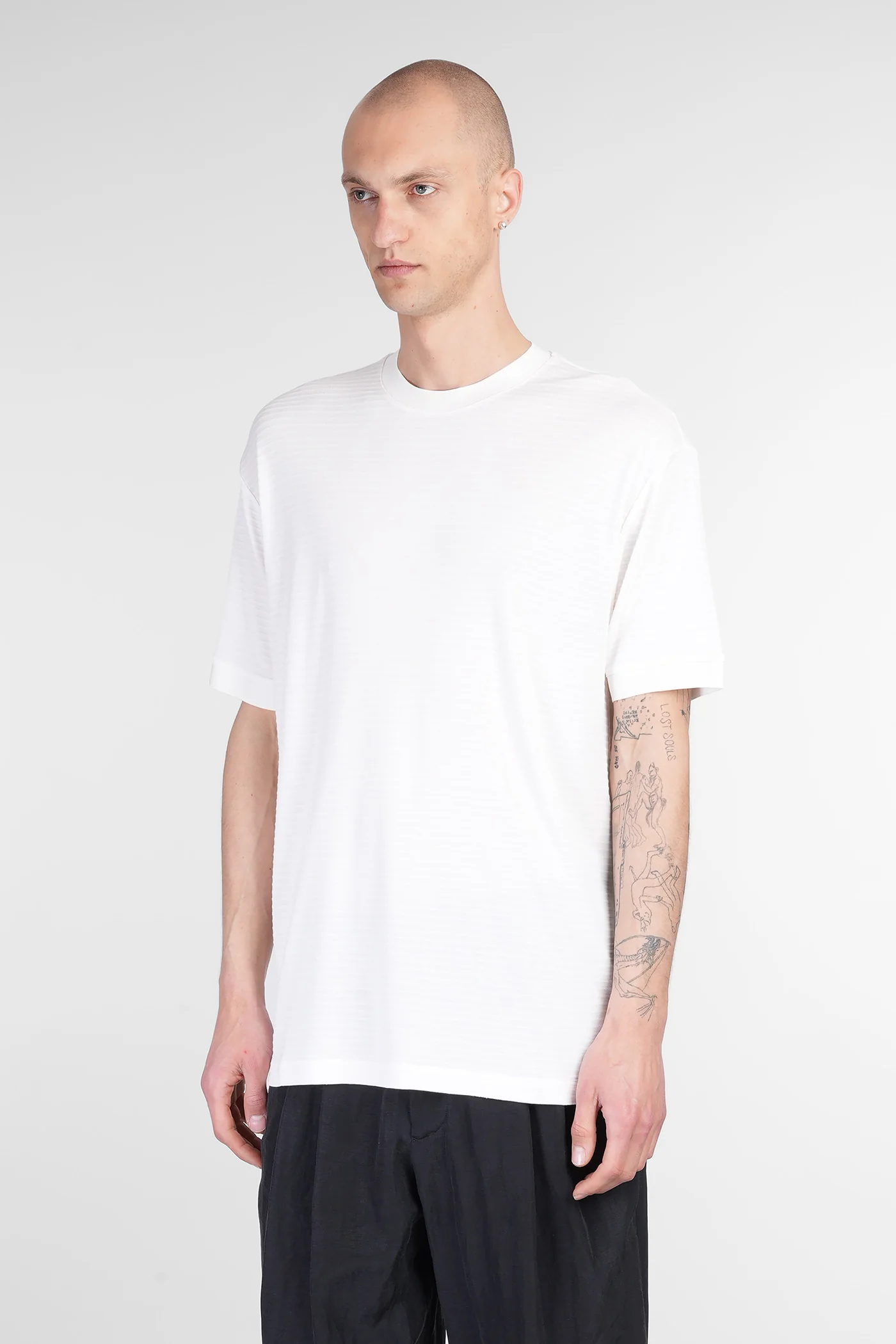 T-Shirt in beige viscose - Image 4