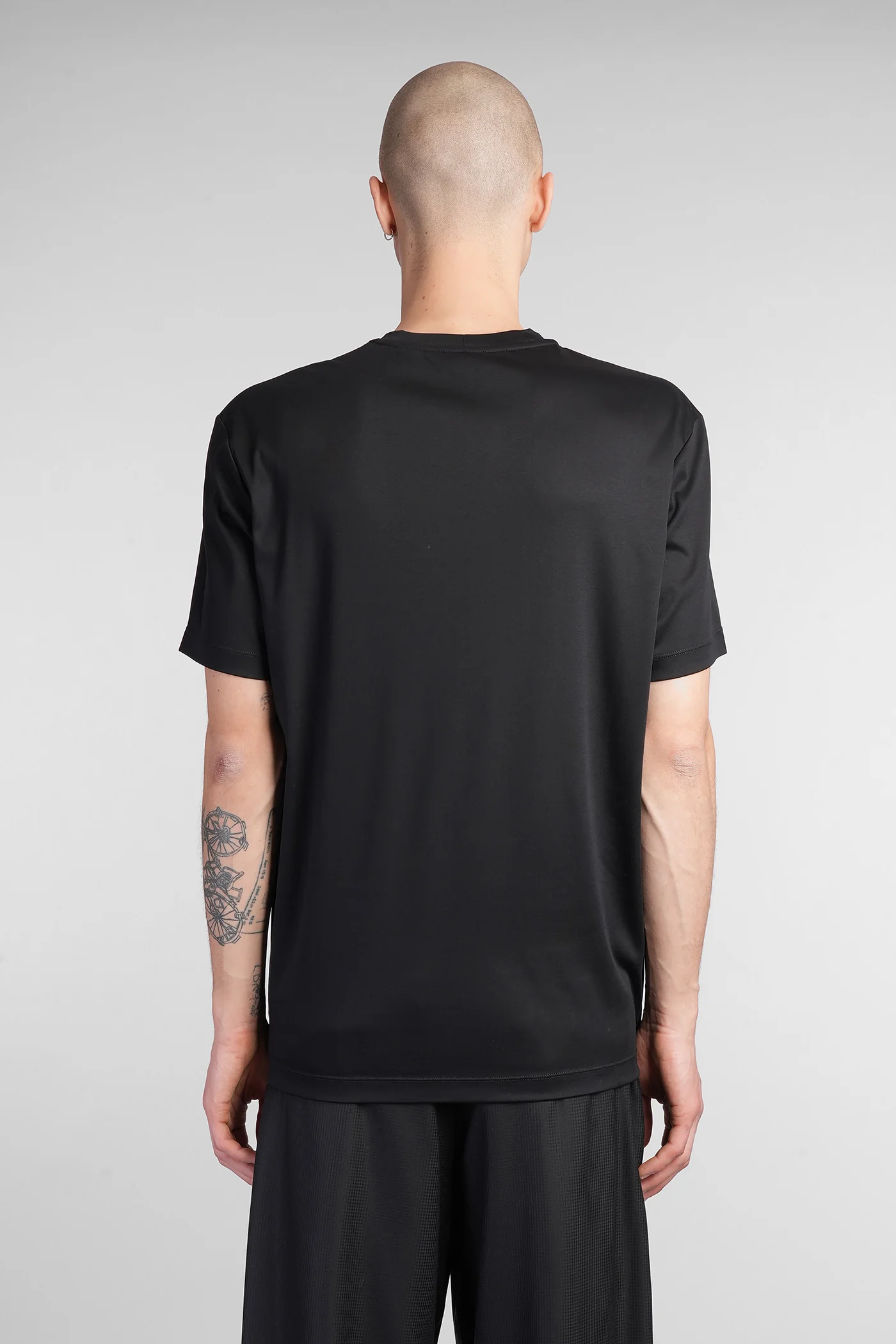 T-Shirt in black cotton - Image 3