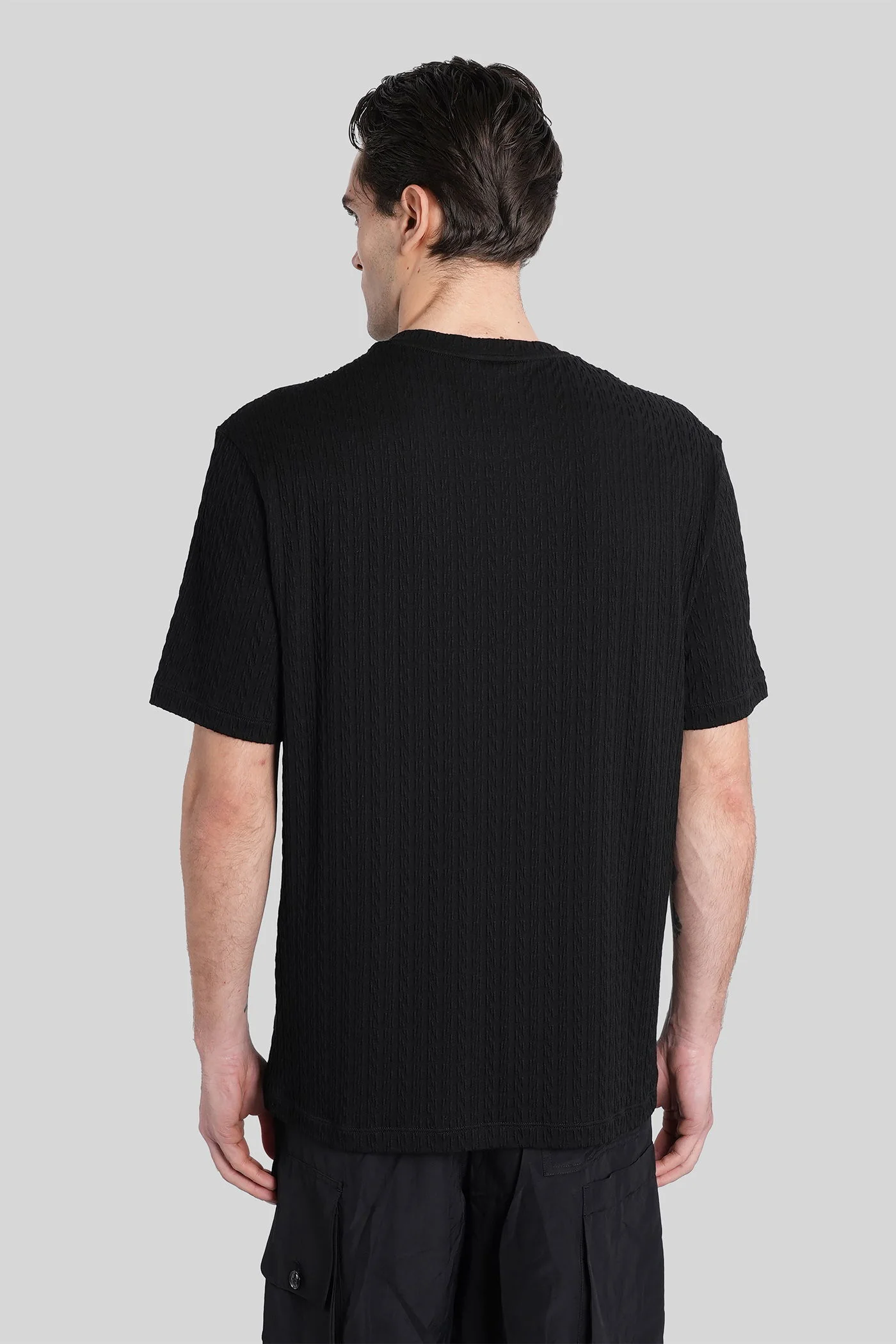 T-Shirt in black viscose - Image 3