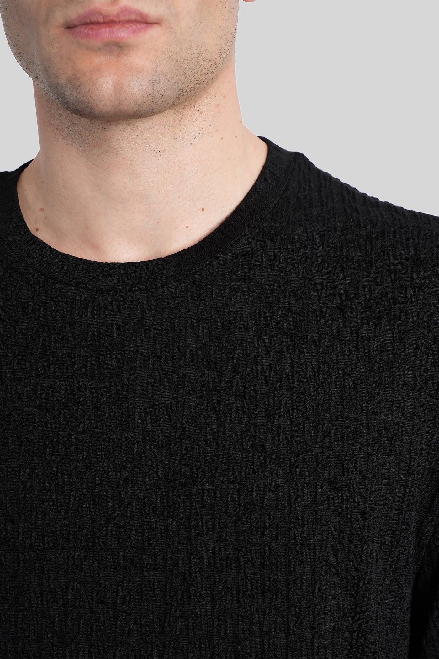 T-Shirt in black viscose - Image 5