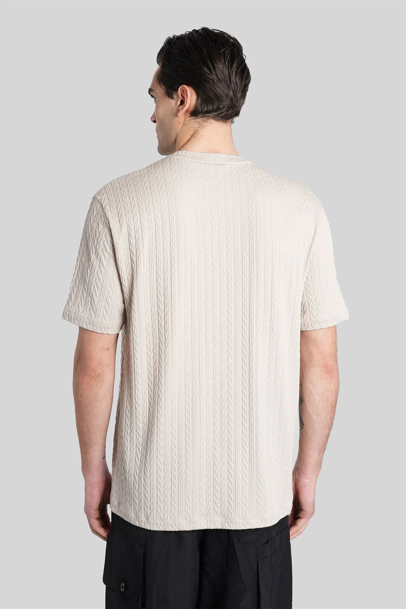 T-Shirt in grey viscose - Image 3