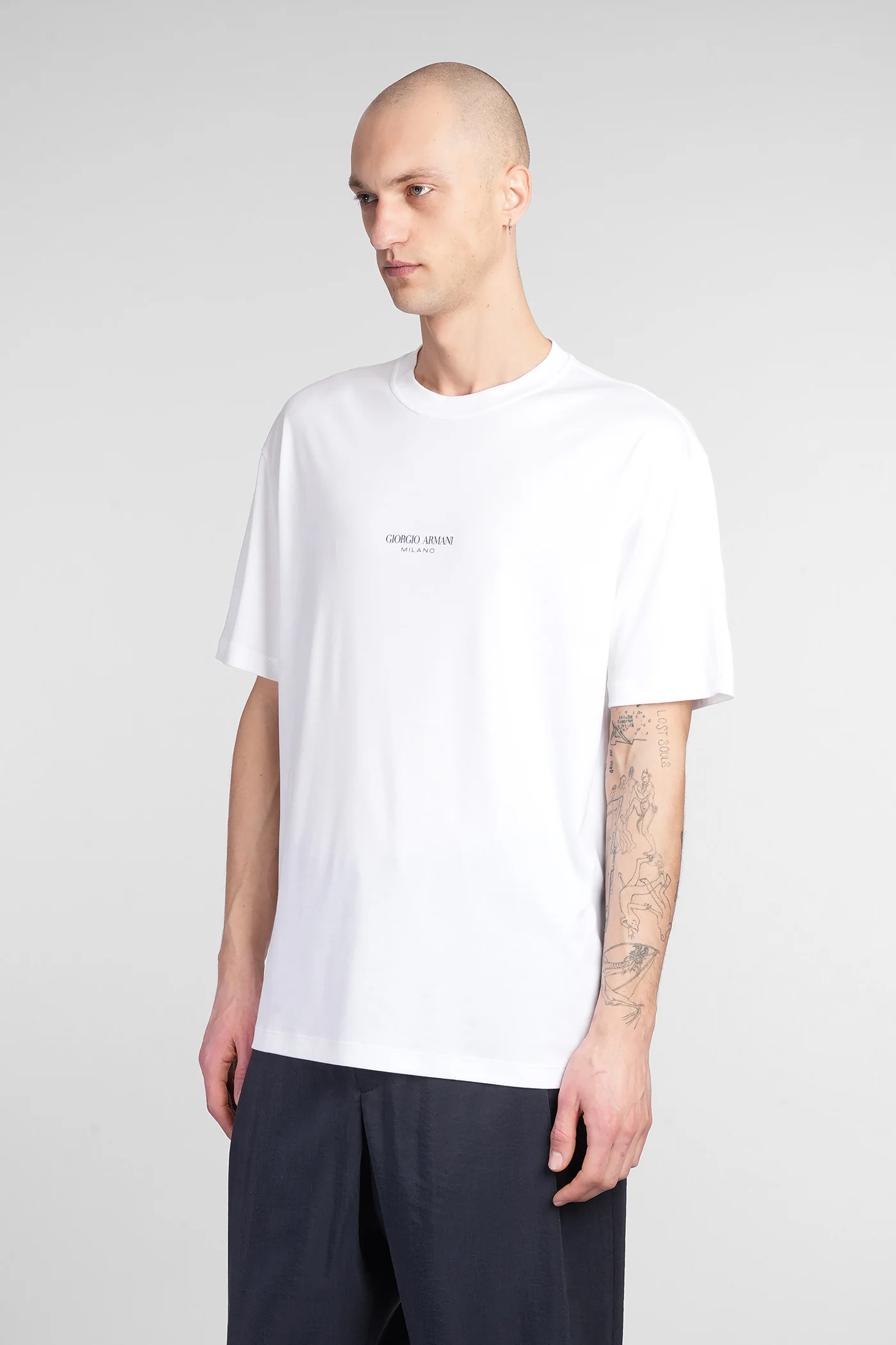 T-Shirt in white cotton - Image 4