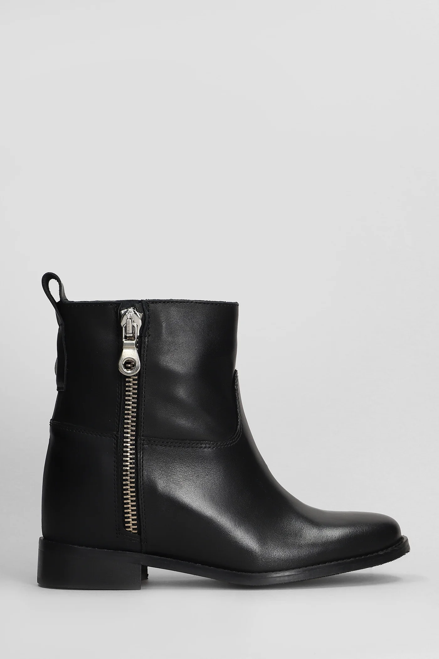 Agadir Ankle boots inside wedge in black leather
