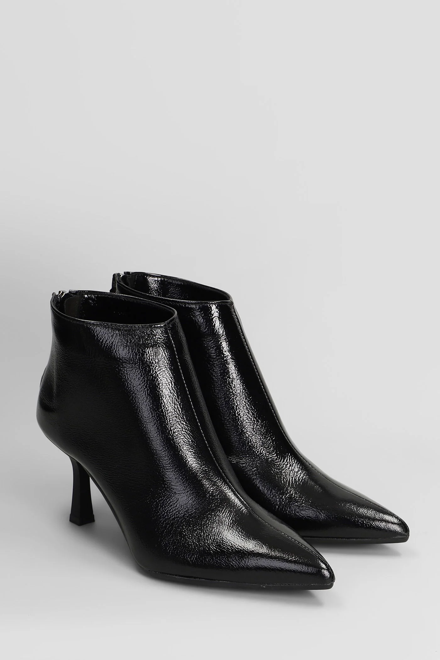 Amina High heels Ankle boots in black leather - Image 2