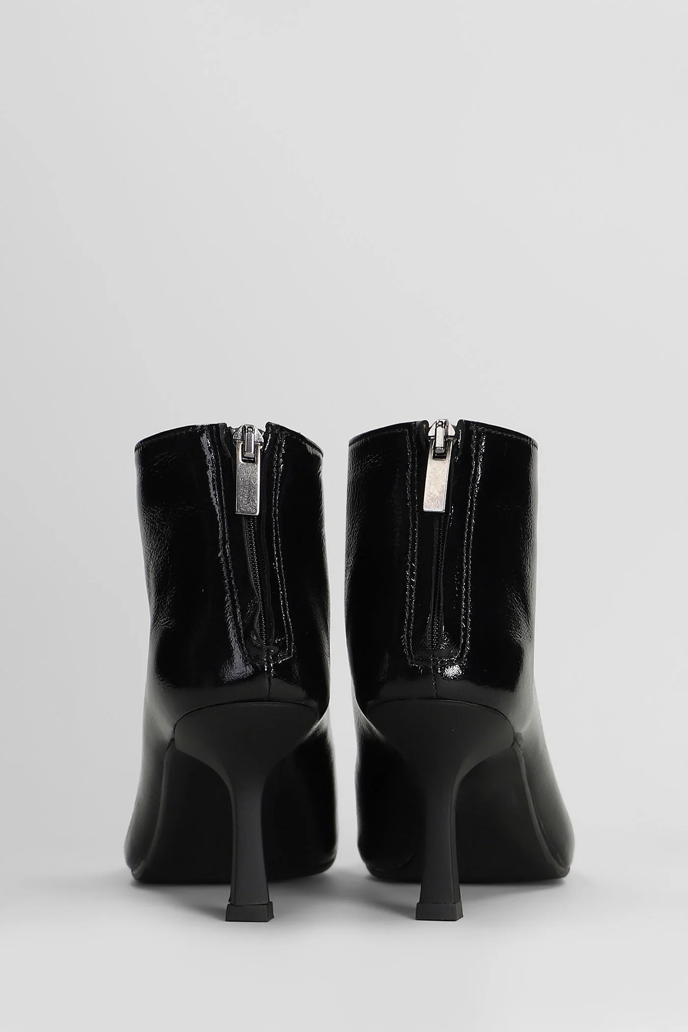 Amina High heels Ankle boots in black leather - Image 4