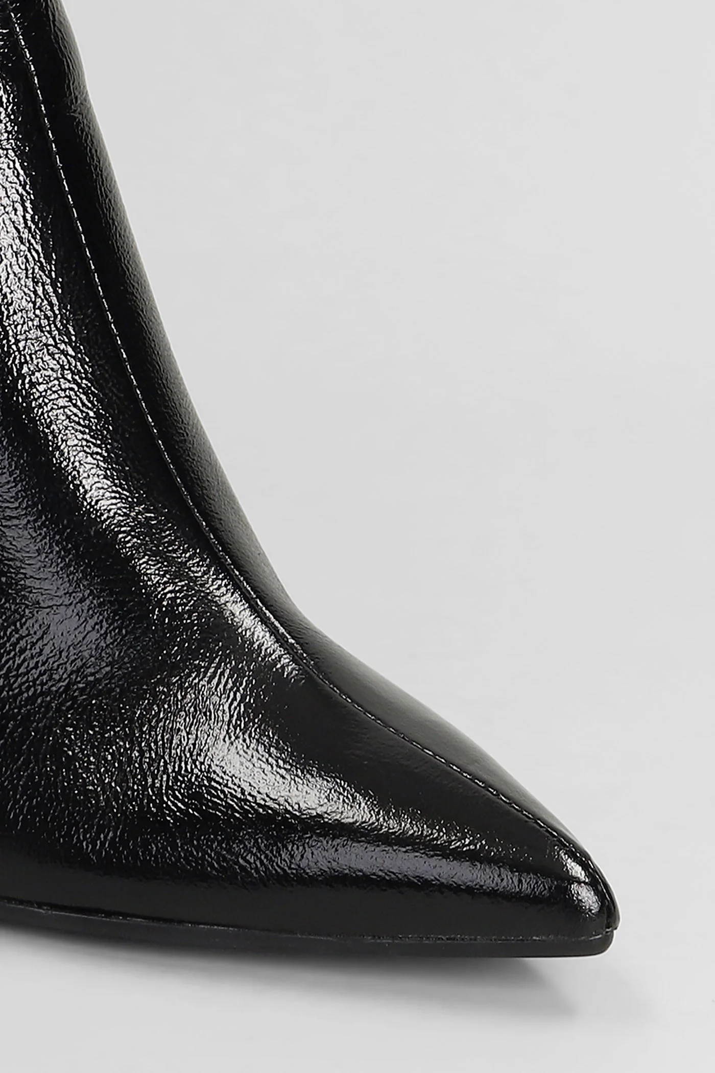 Amina High heels Ankle boots in black leather - Image 5