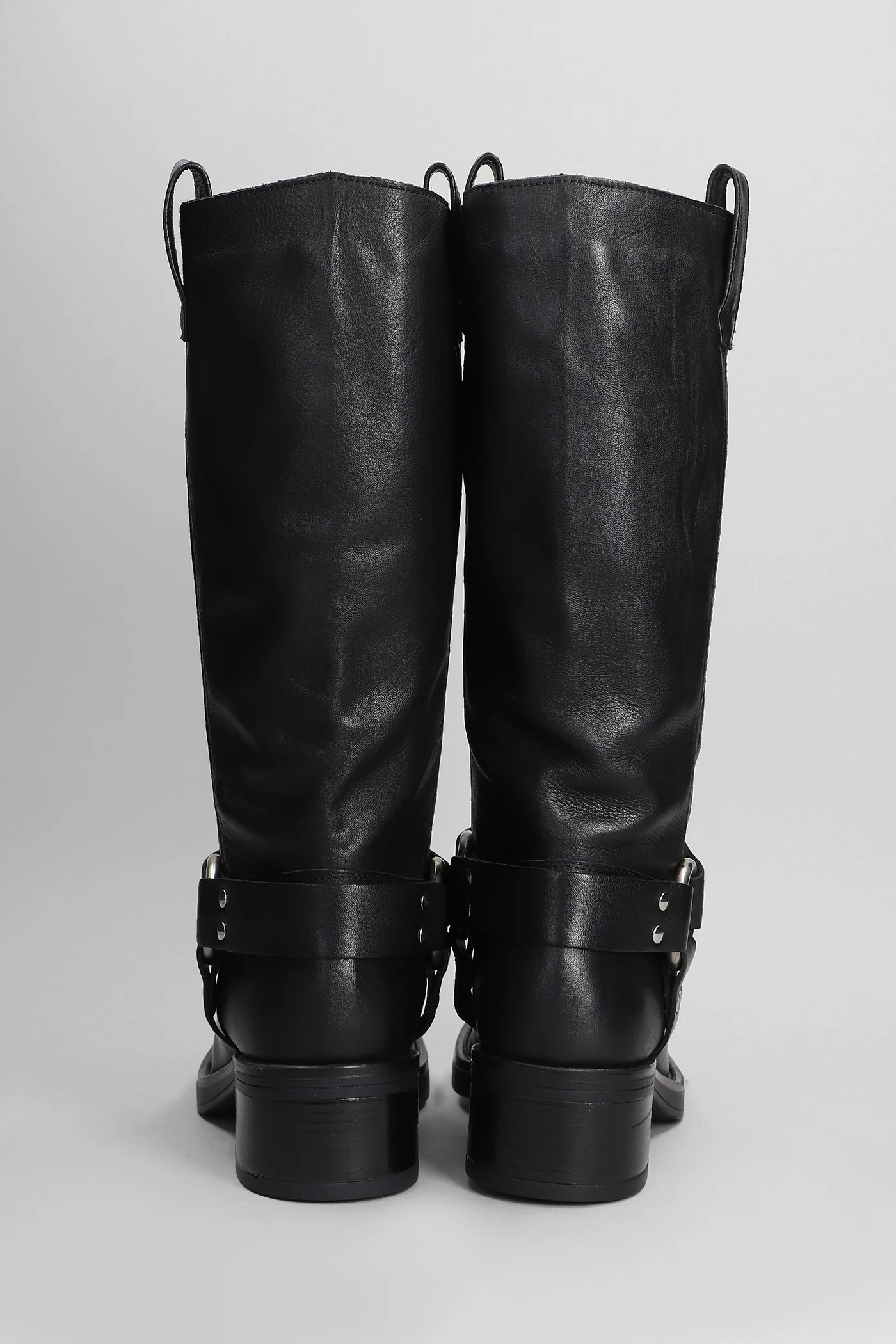 Blackpool High heels boots in black leather - Image 4