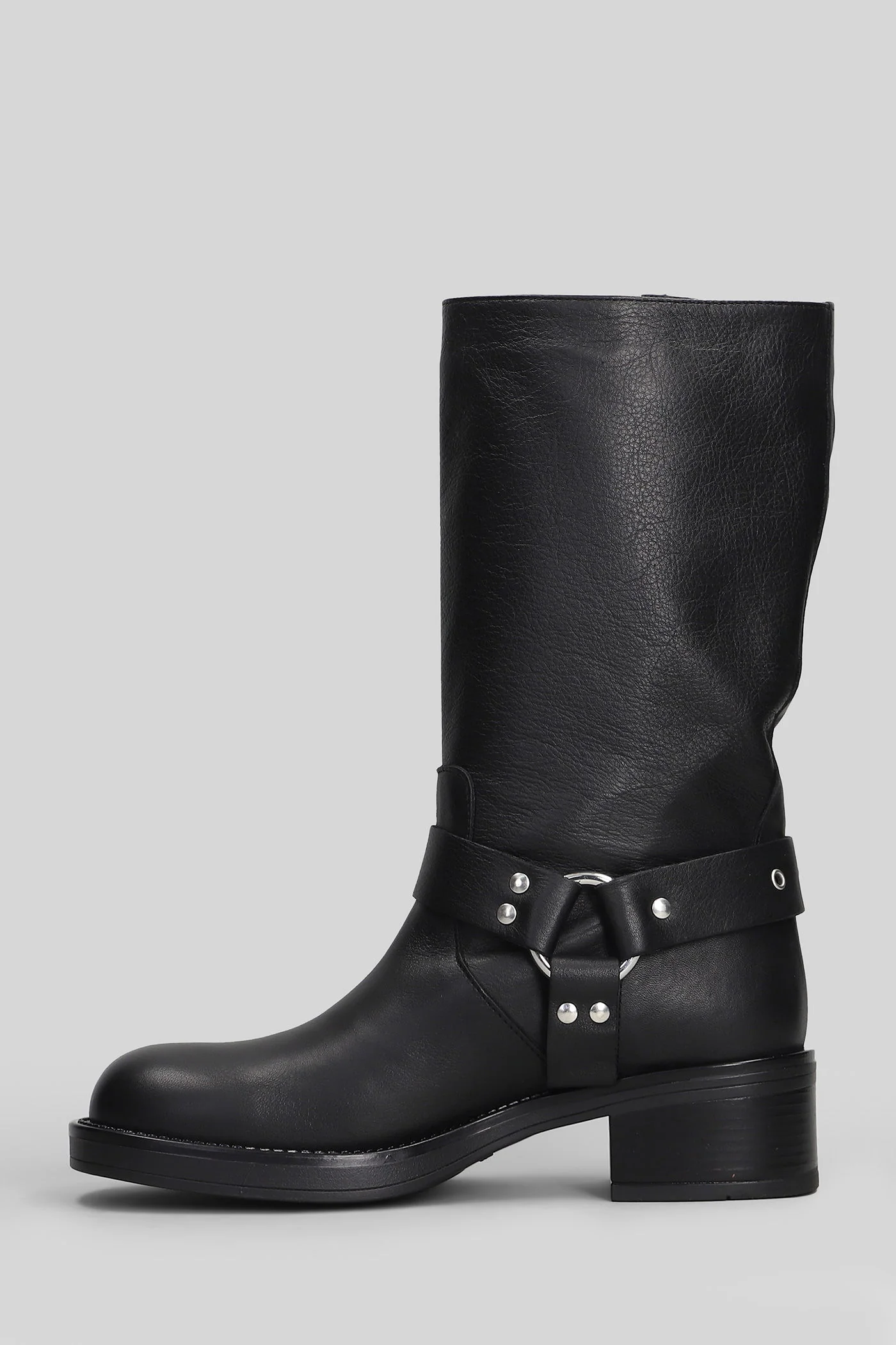Chester low heels Ankle boots in black leather - Image 3