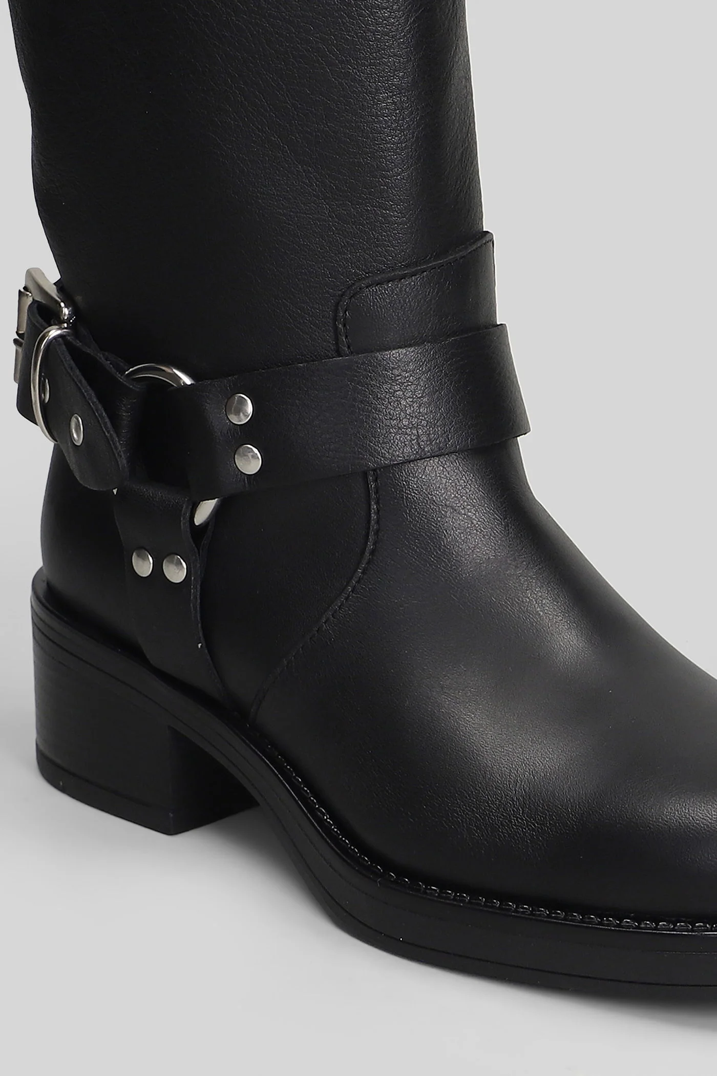 Chester low heels Ankle boots in black leather - Image 5
