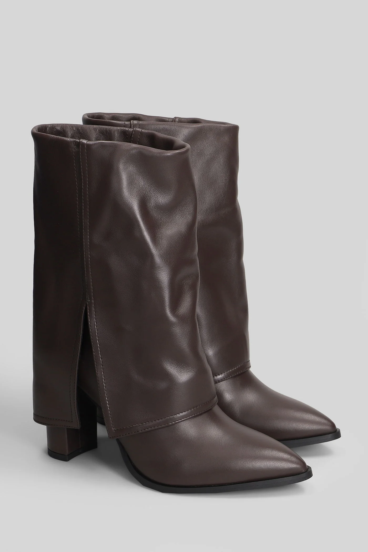 Ducie High heels Ankle boots in dark brown leather - Image 2
