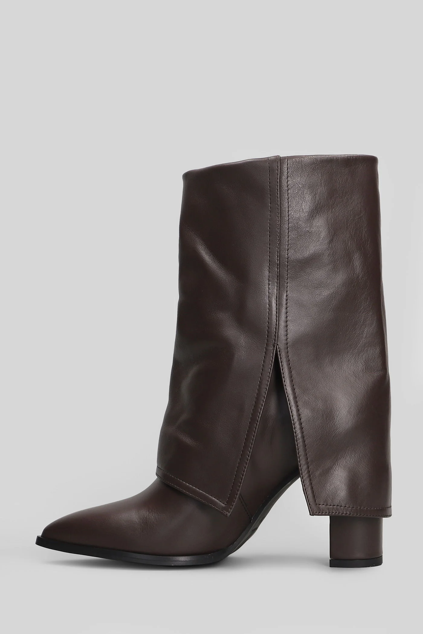 Ducie High heels Ankle boots in dark brown leather - Image 3