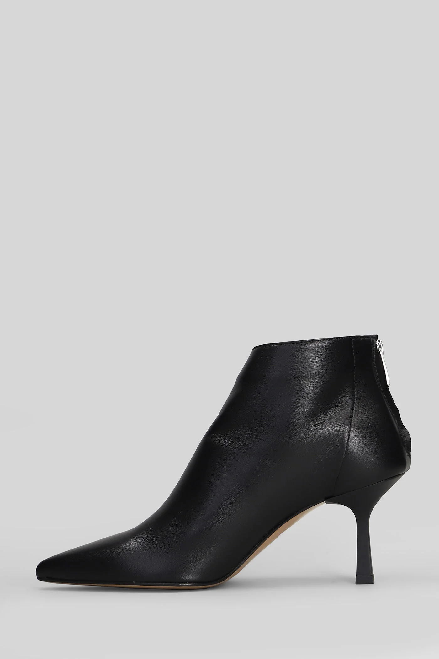 Elise High heels Ankle boots in black leather - Image 3