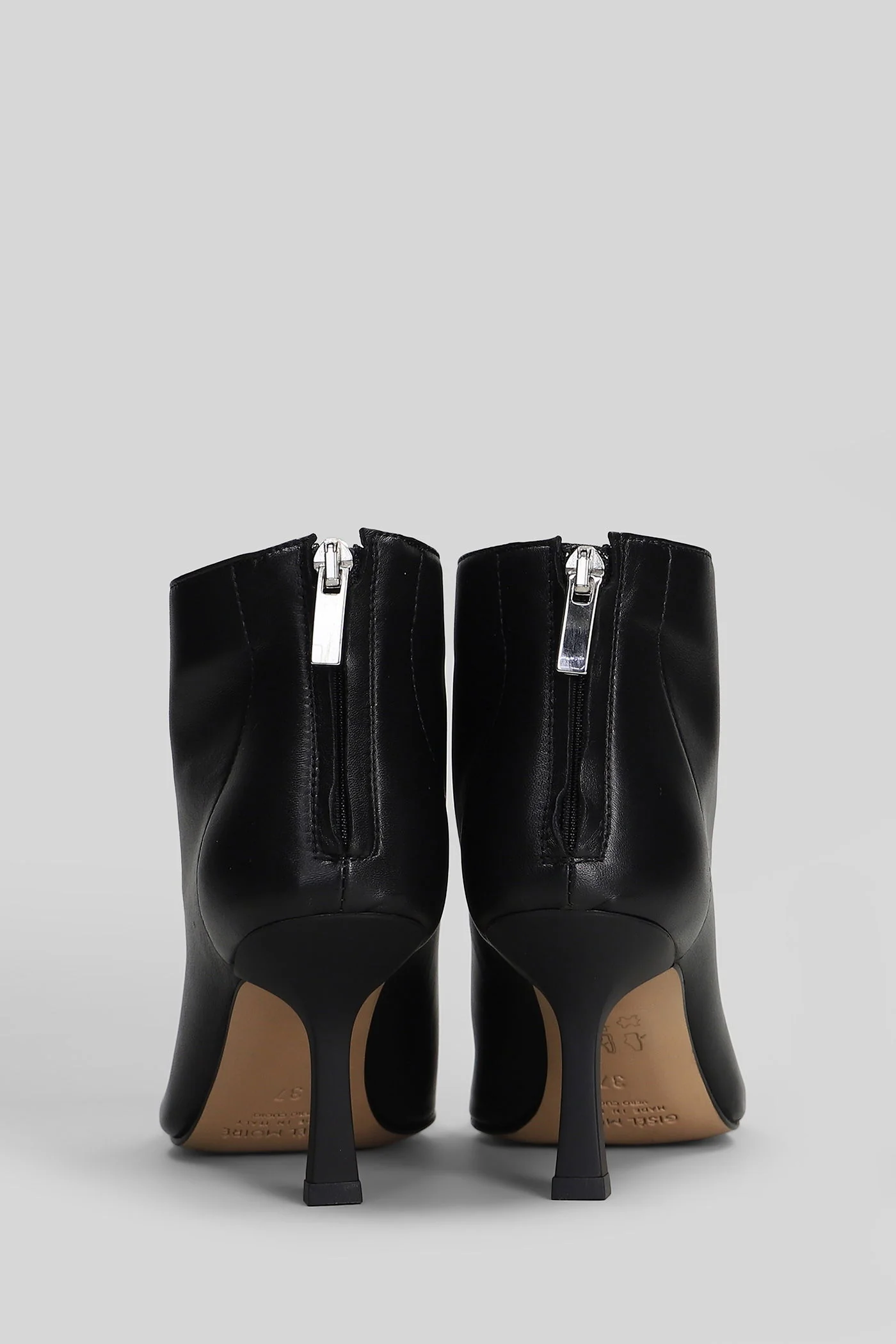 Elise High heels Ankle boots in black leather - Image 4