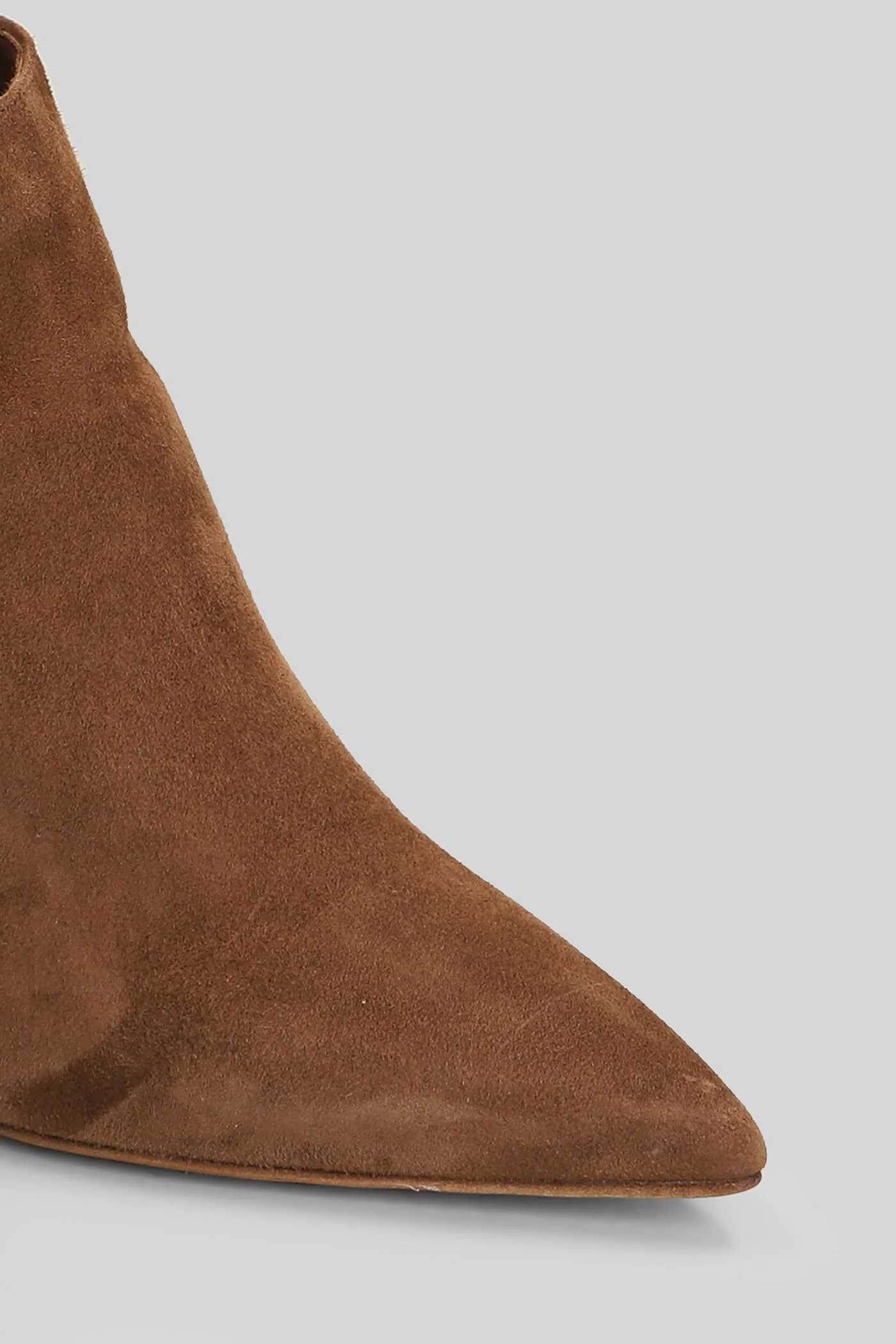 Elise High heels Ankle boots in leather color suede - Image 5