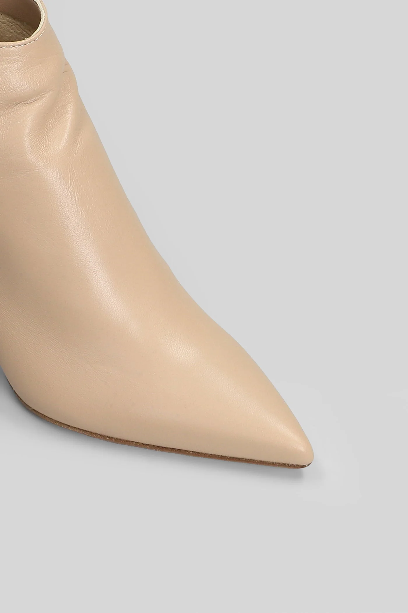 Elise High heels Ankle boots in taupe leather - Image 5