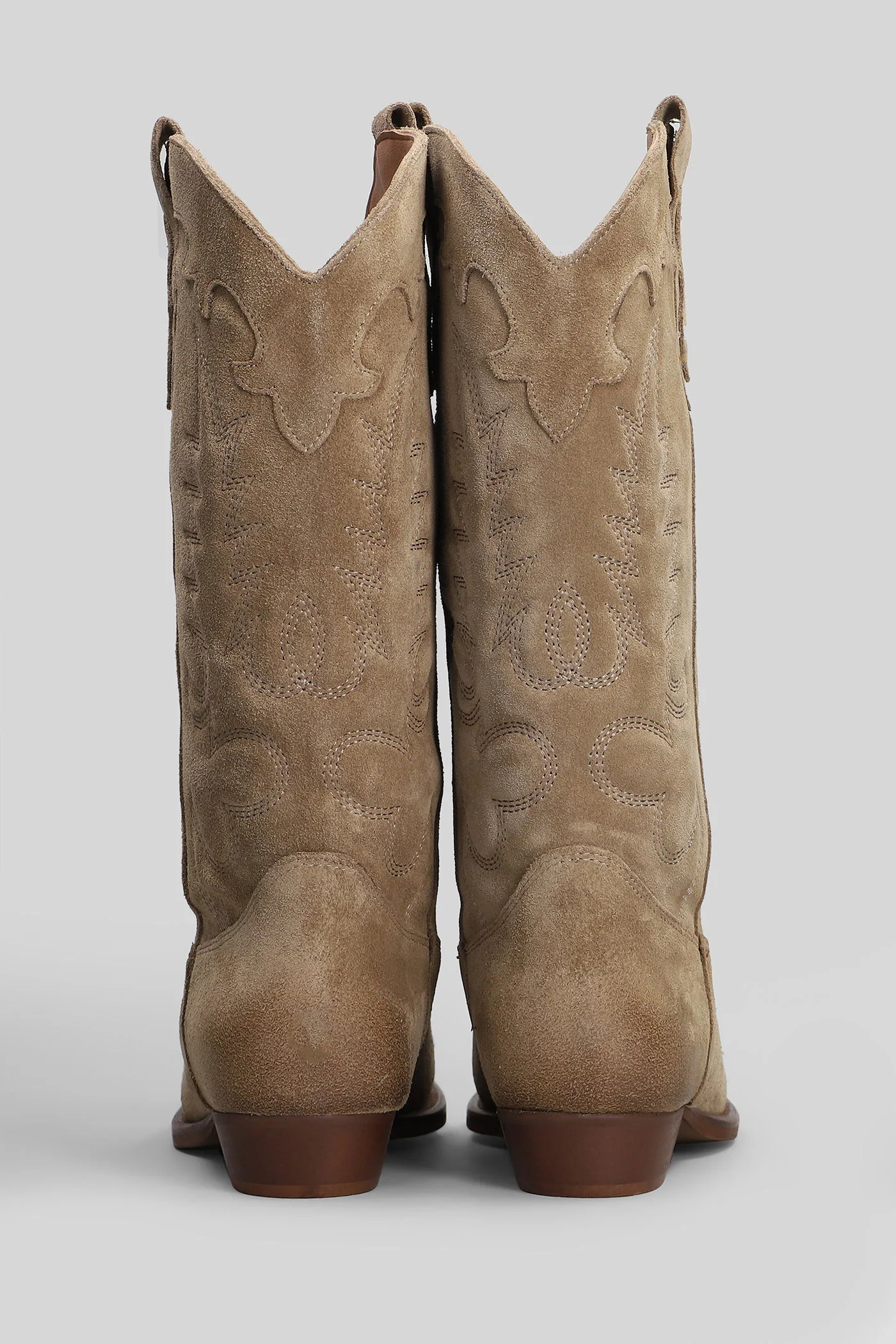 Guatemala texan boots in beige suede - Image 4