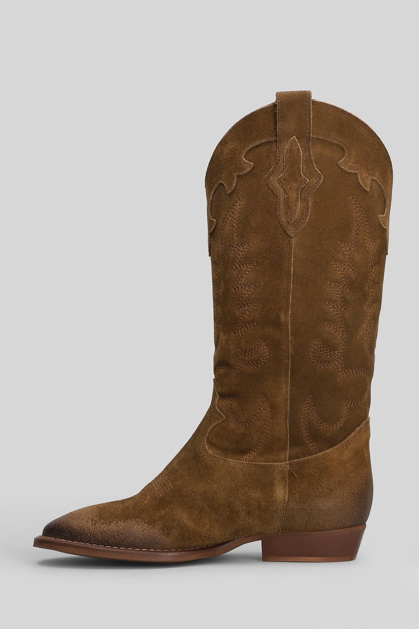Guatemala texan boots in brown suede - Image 3