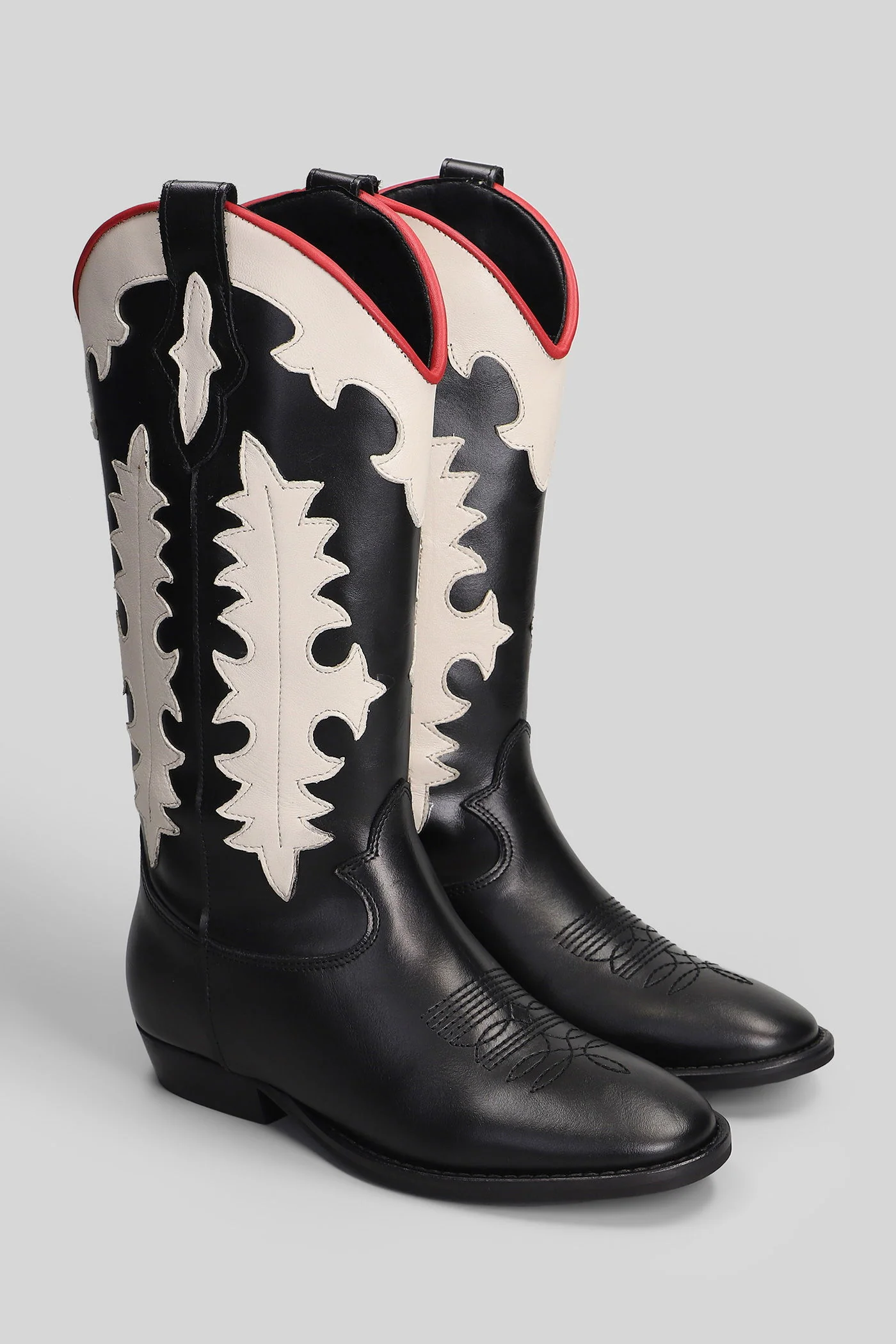 Kansas texan boots in black leather - Image 2