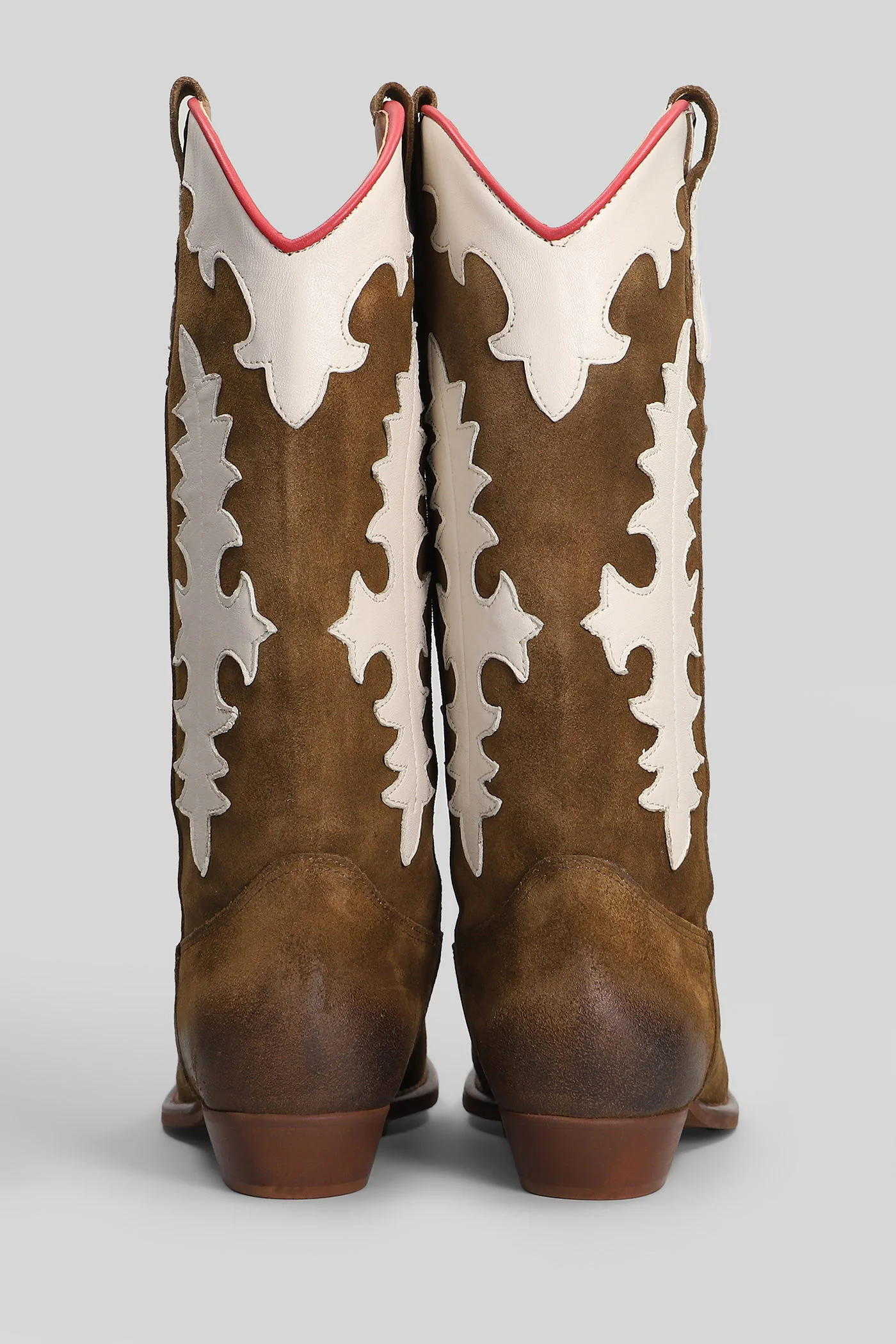 Kansas texan boots in brown suede - Image 4