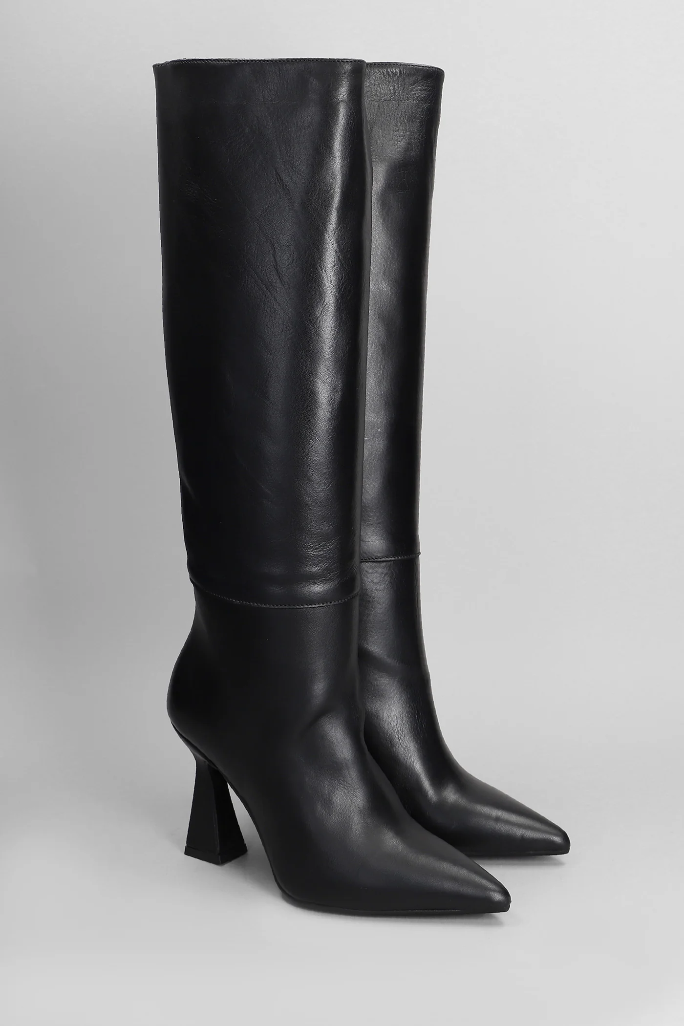 Kimera High heels boots in black leather - Image 2