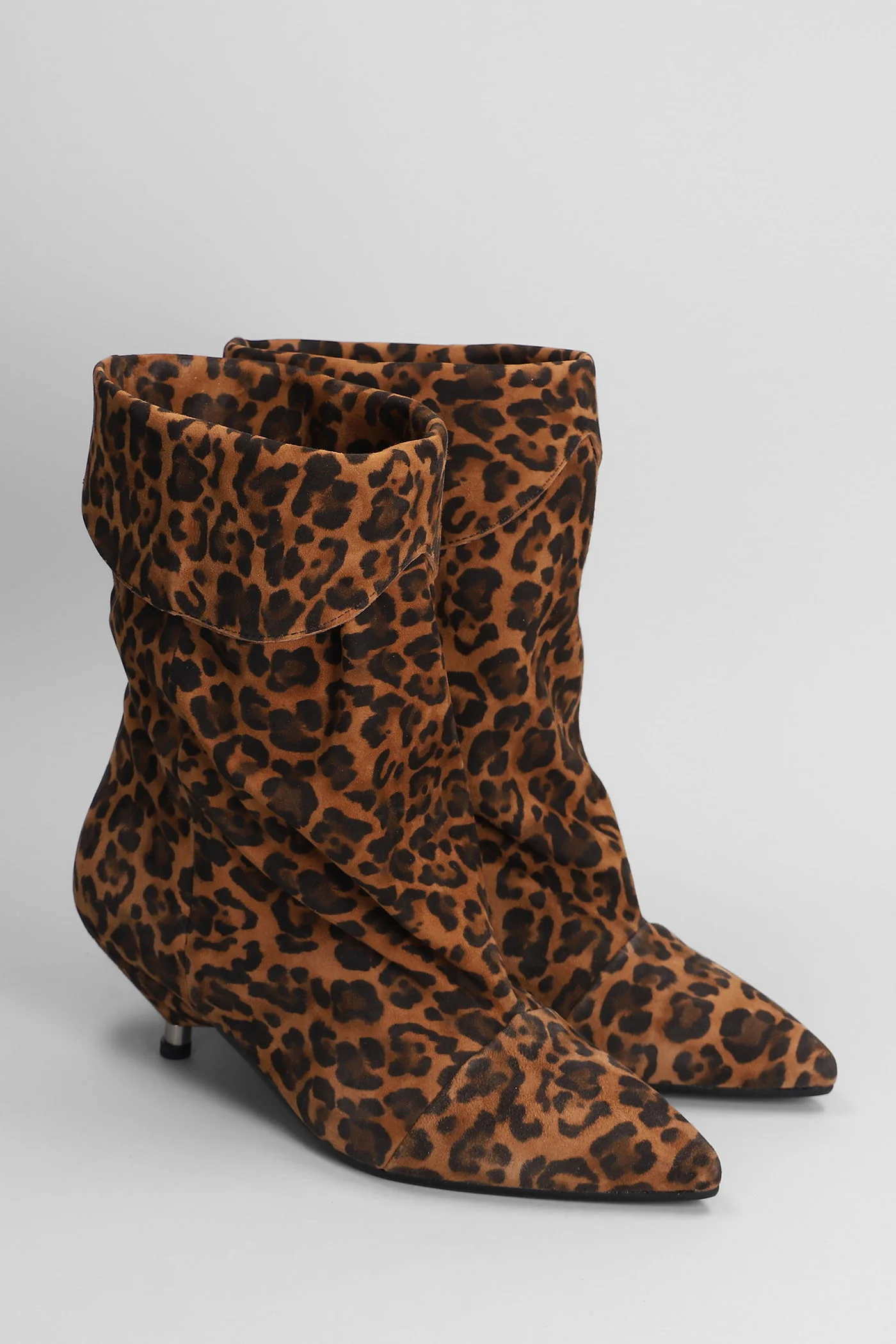 Miriam low heels Ankle boots in Animalier suede - Image 2