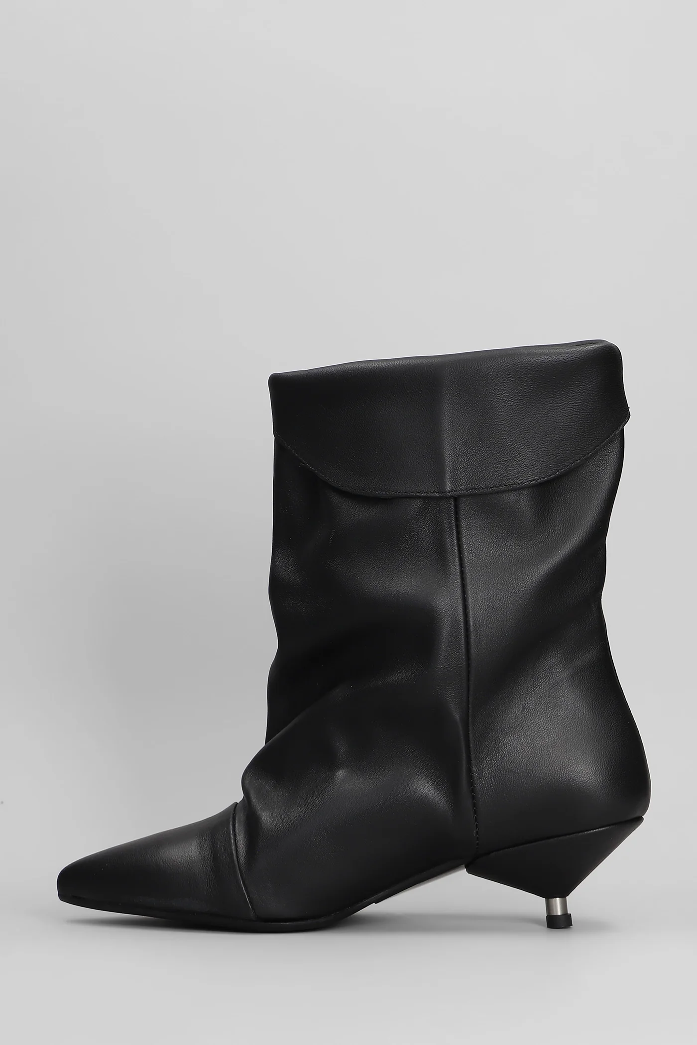 Miriam low heels Ankle boots in black leather - Image 3