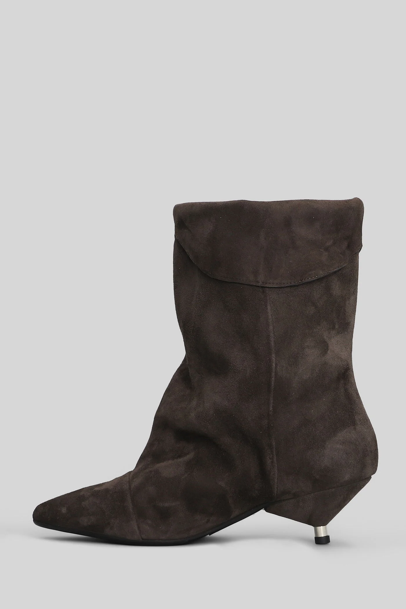Miriam low heels Ankle boots in dark brown suede - Image 3