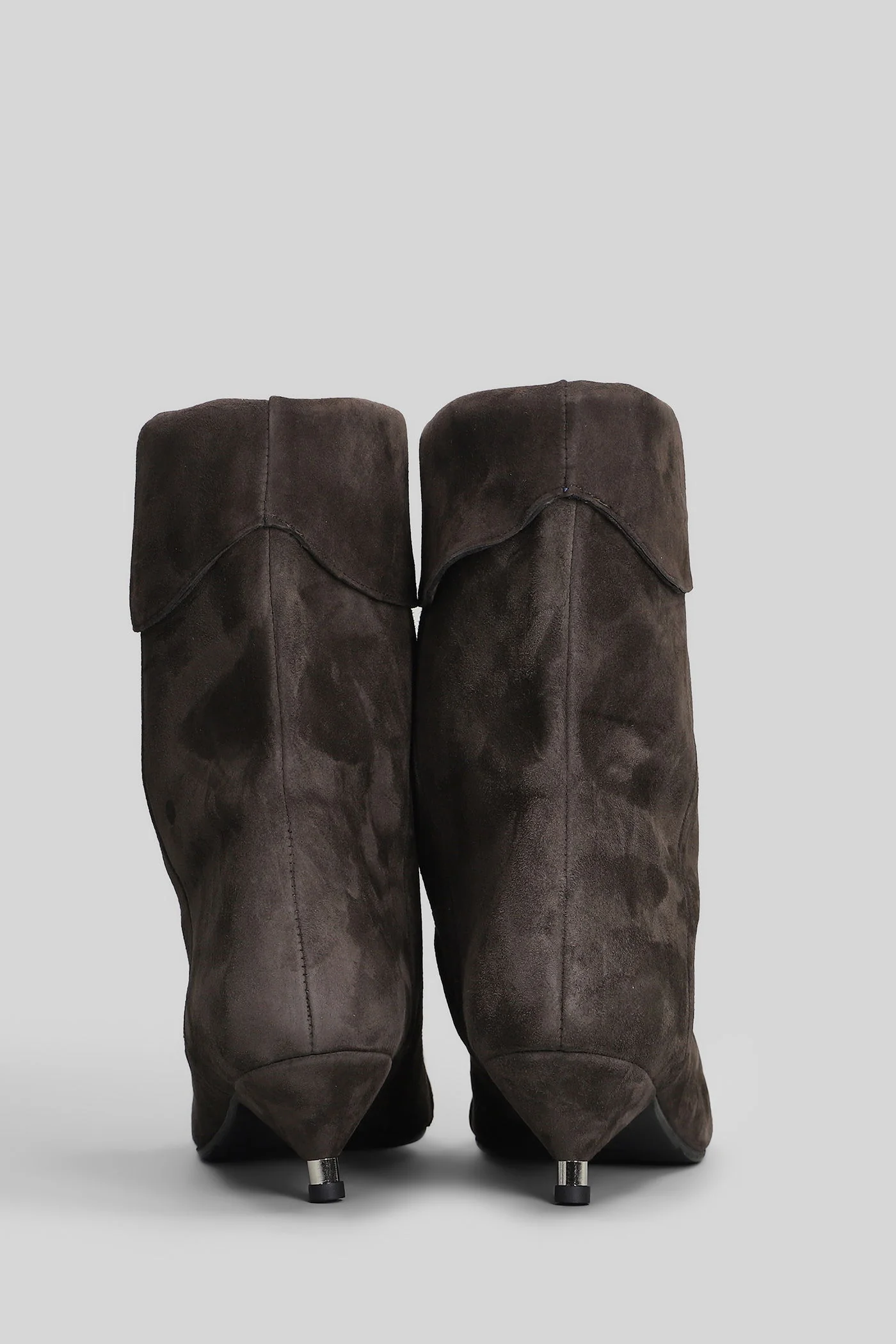 Miriam low heels Ankle boots in dark brown suede - Image 4