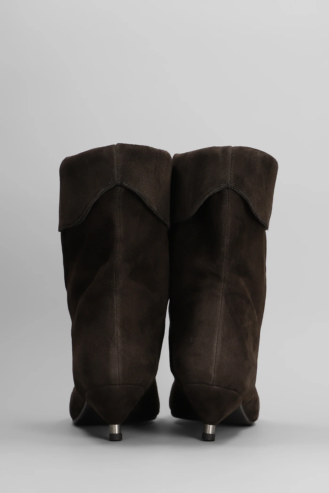 Miriam low heels Ankle boots in dark brown suede - Image 4