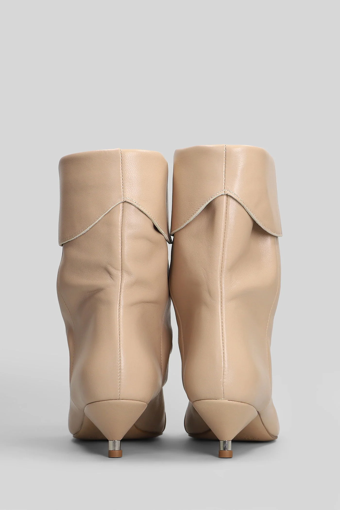 Miriam low heels Ankle boots in taupe leather - Image 4
