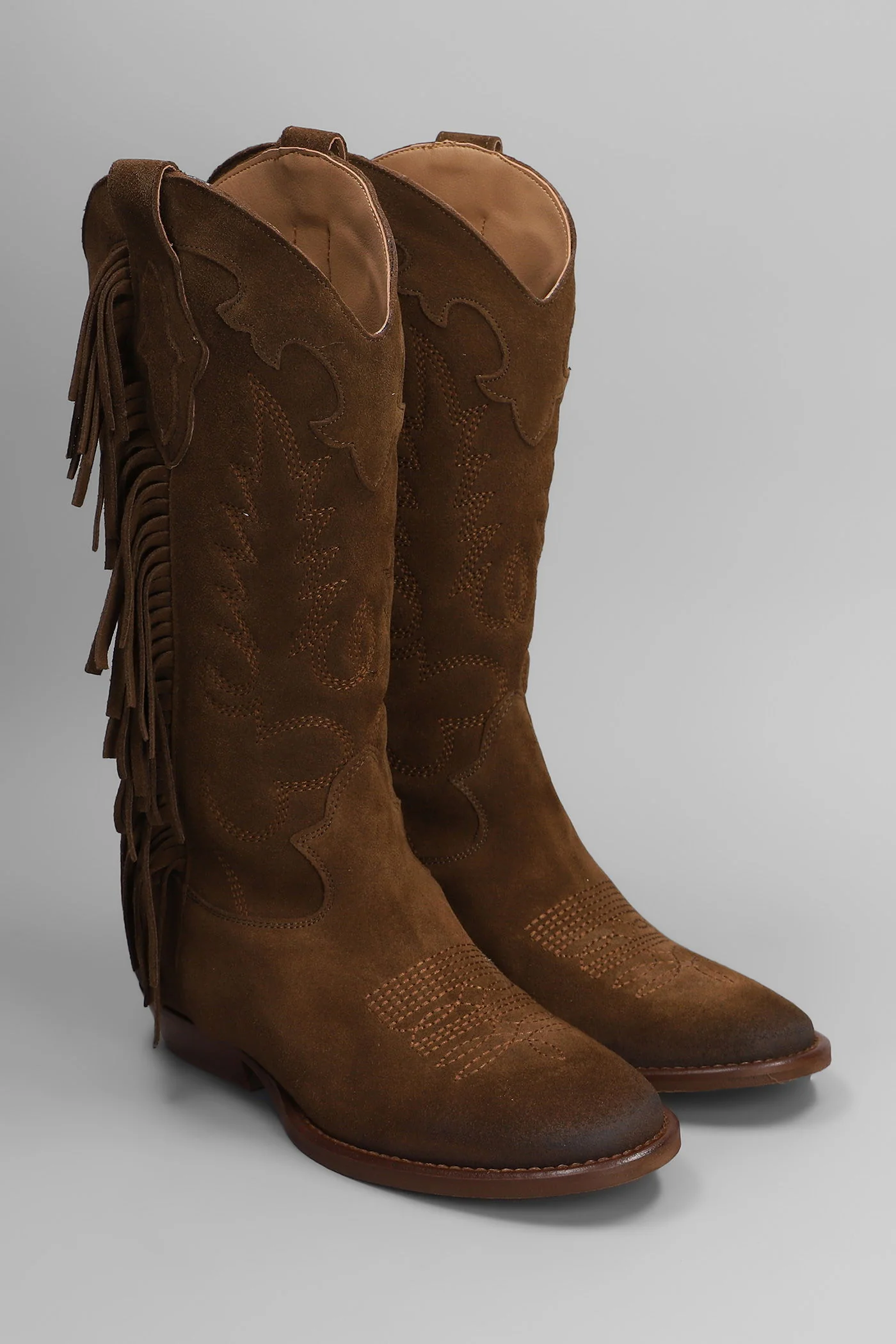 Oklahoma texan boots in leather color suede - Image 2