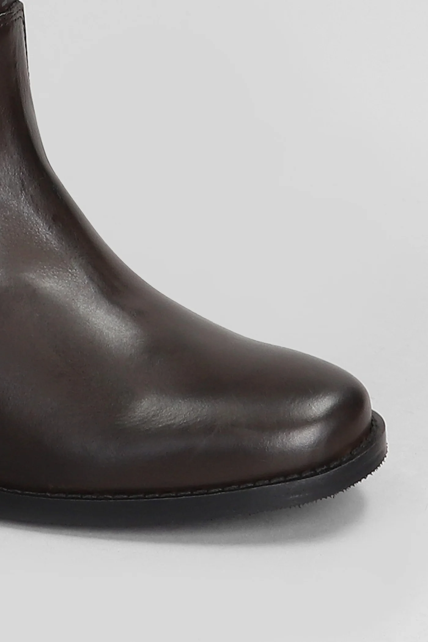 Perla  in dark brown leather - Image 5