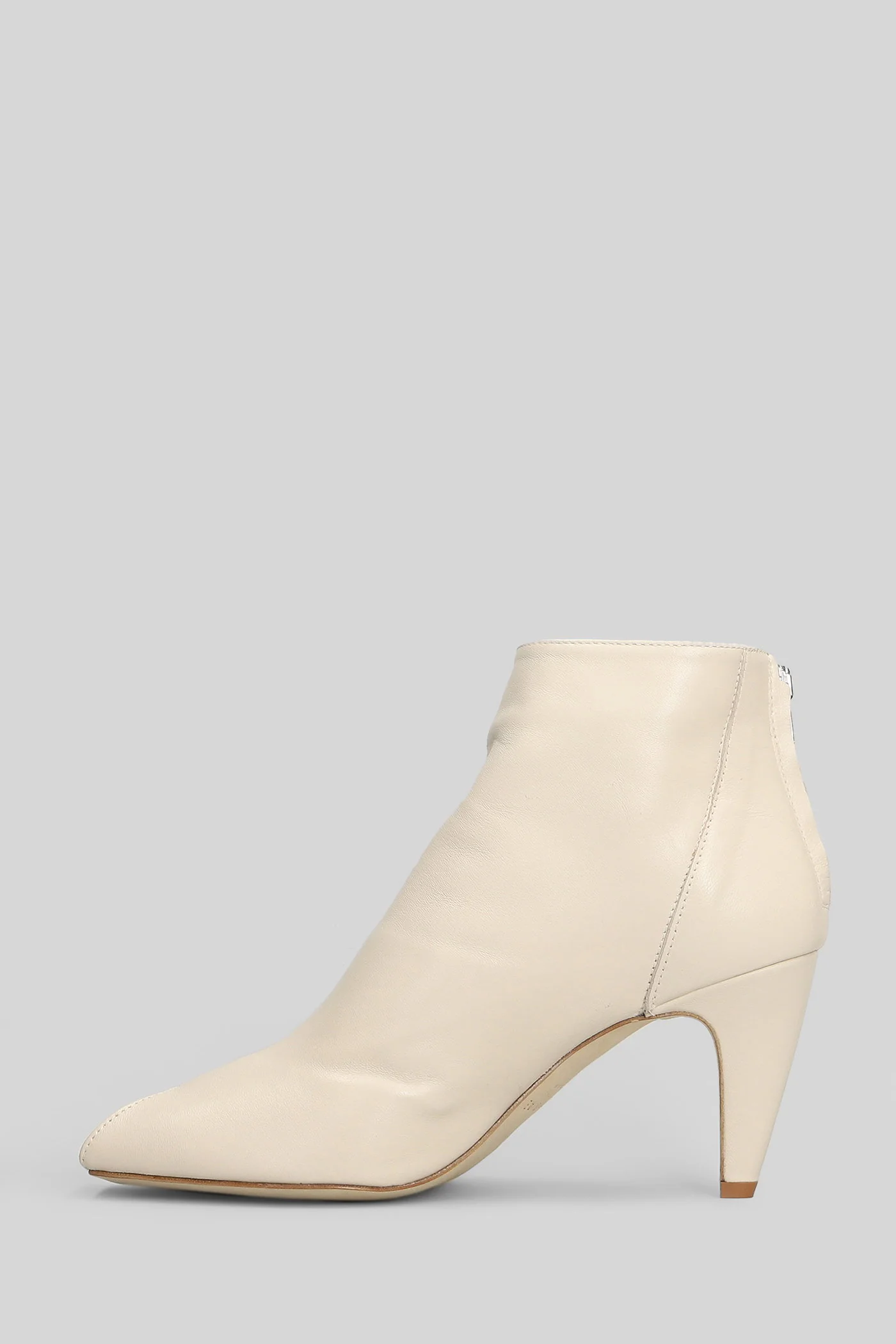 Raffy High heels Ankle boots in white leather - Image 3