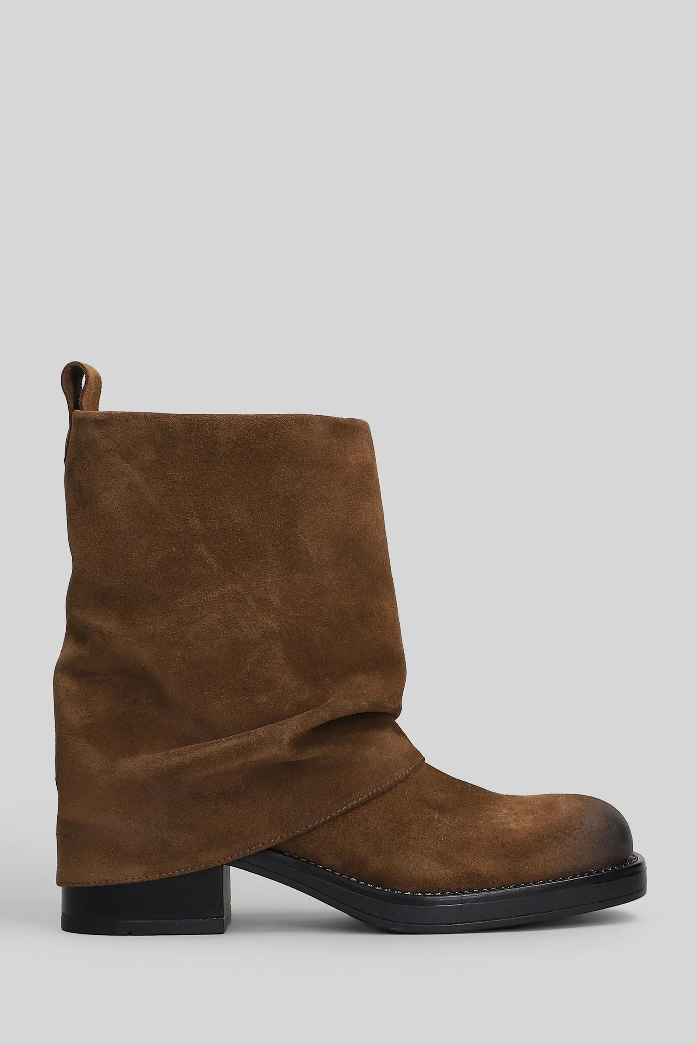 Royal low heels Ankle boots in brown suede