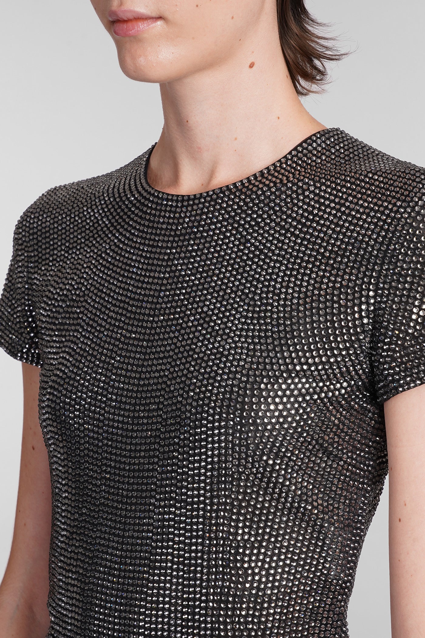 Topwear in black polyamide - Image 5
