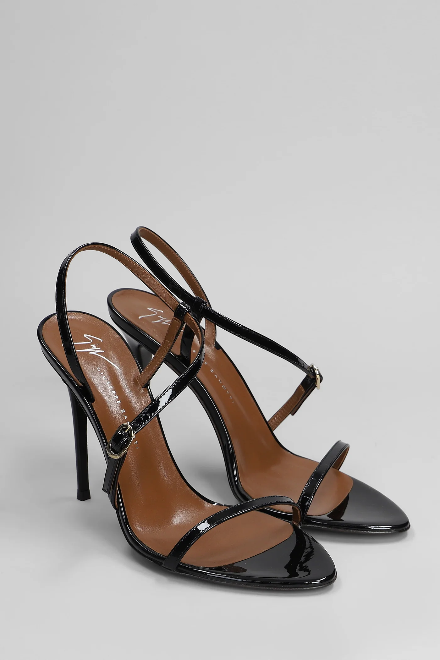 Audrinette 105 Sandals in black patent leather - Image 2