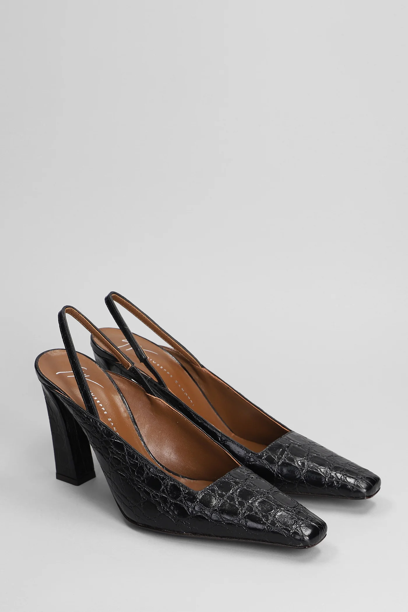Brendha Pumps in black leather - Image 2