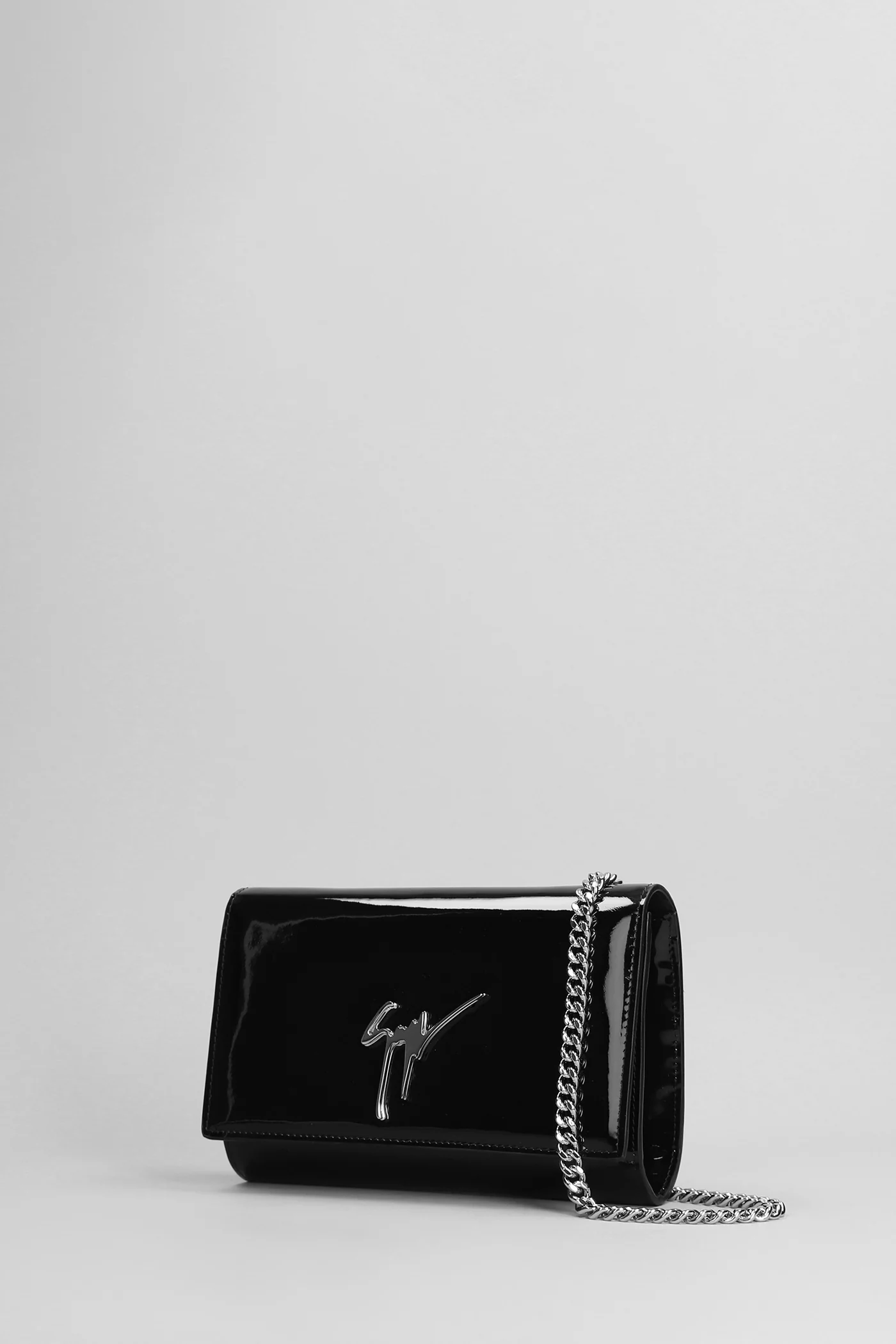 Cleopatra Clutch in black leather - Image 2