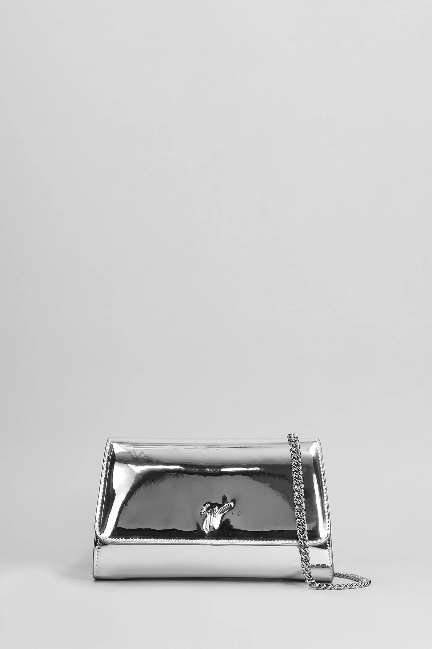 Cleopatra Clutch in silver leather