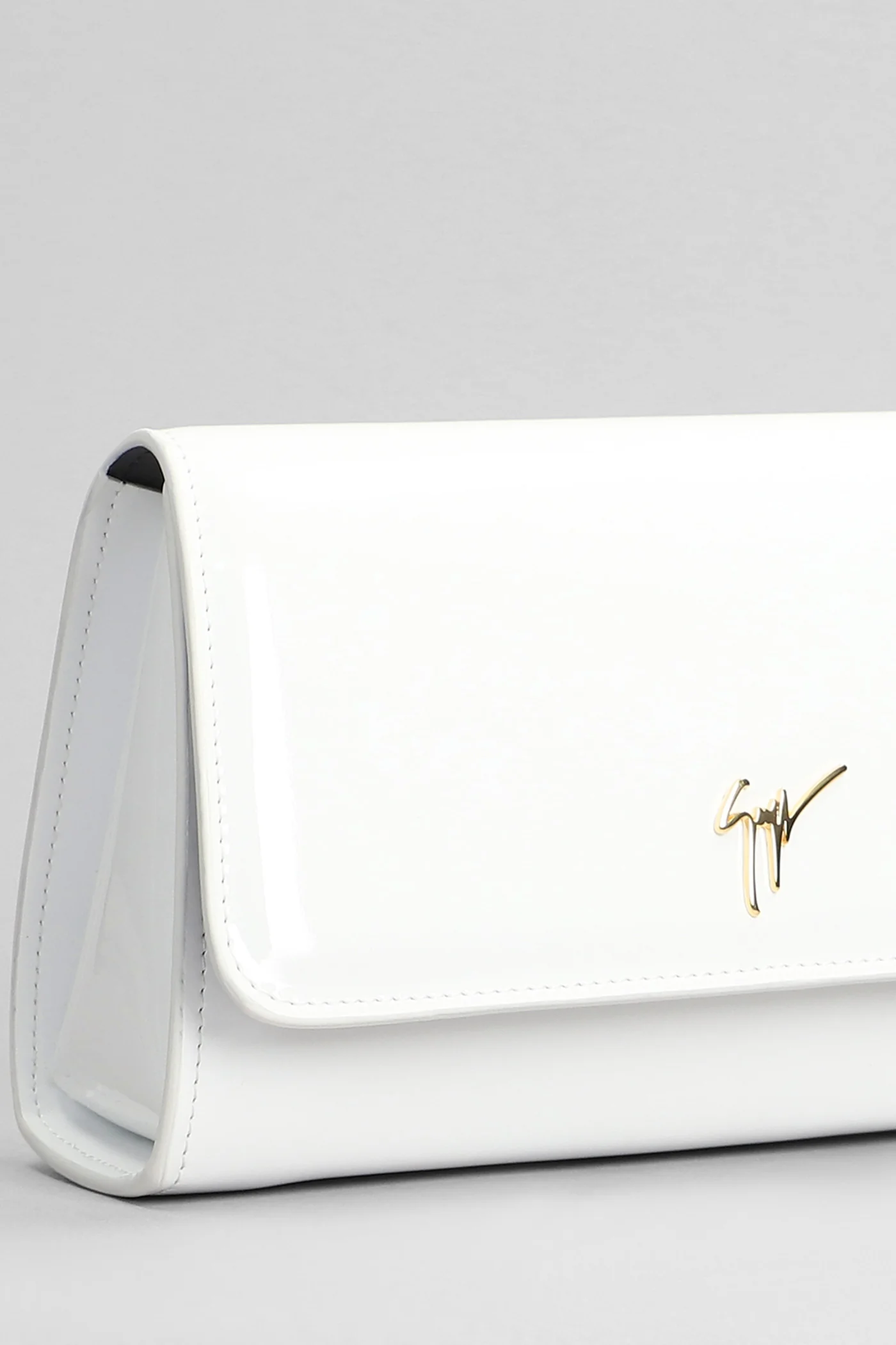 Cleopatra Clutch in white leather - Image 4