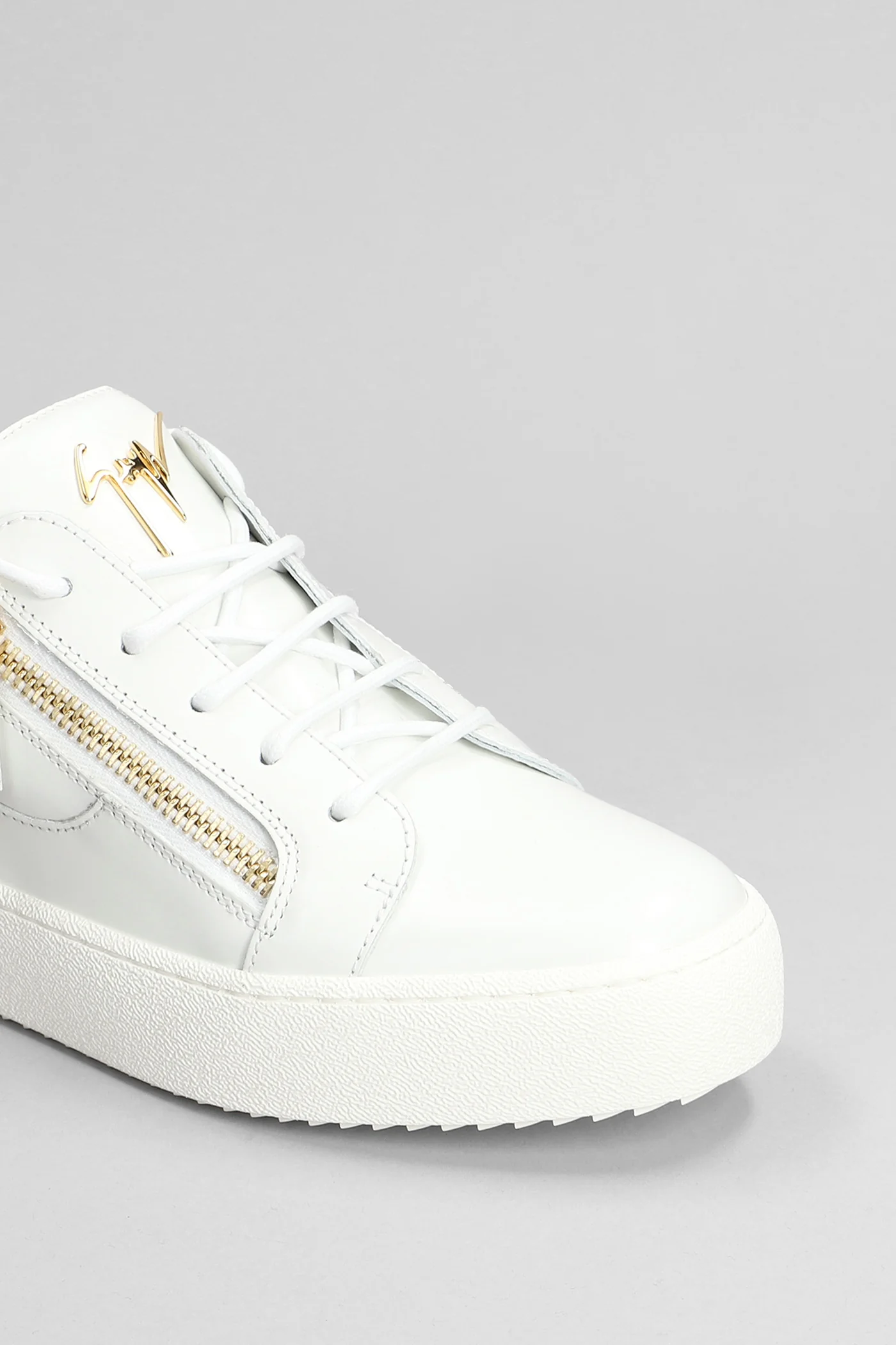 Frankie Sneakers in white patent leather - Image 5