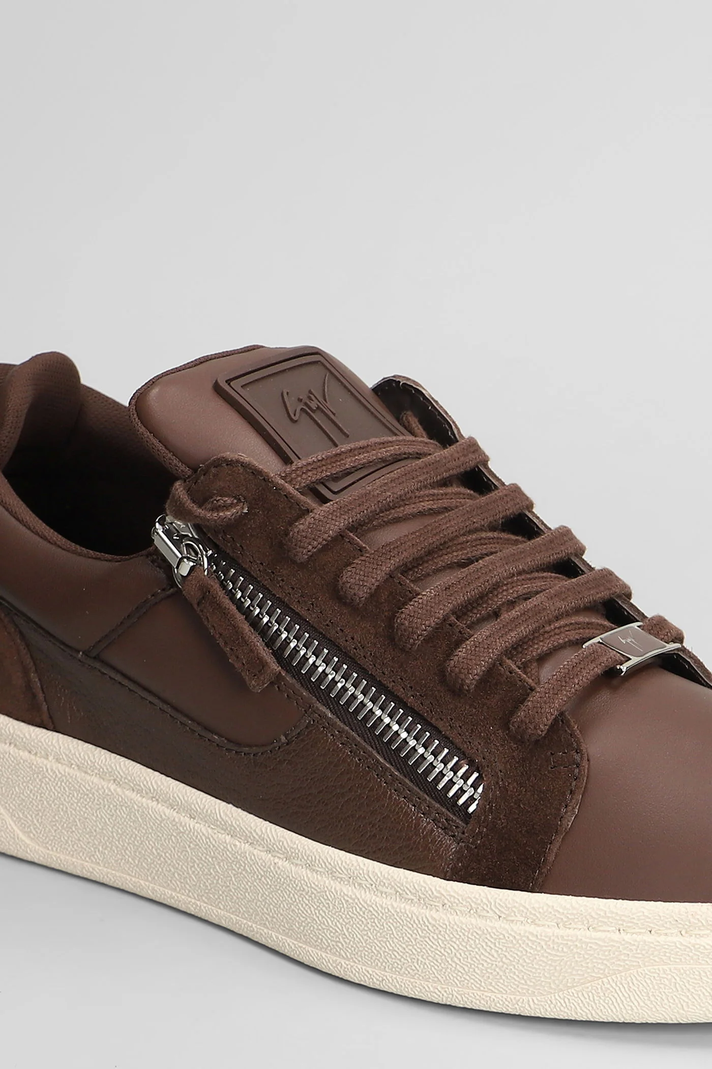 Gz94 Sneakers in brown suede and leather - Image 5