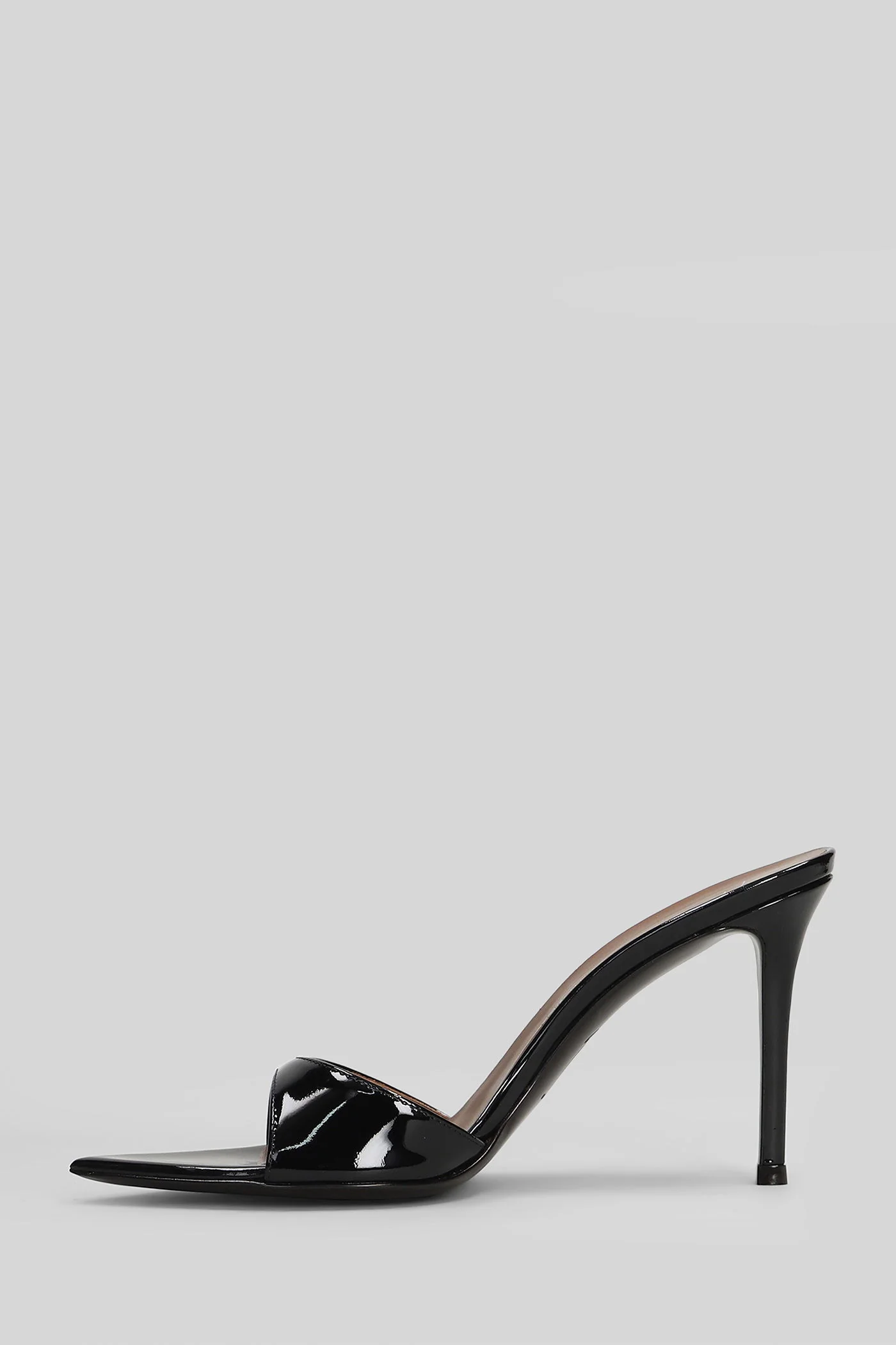 Intriigo strap 90 Sandals in black patent leather - Image 3